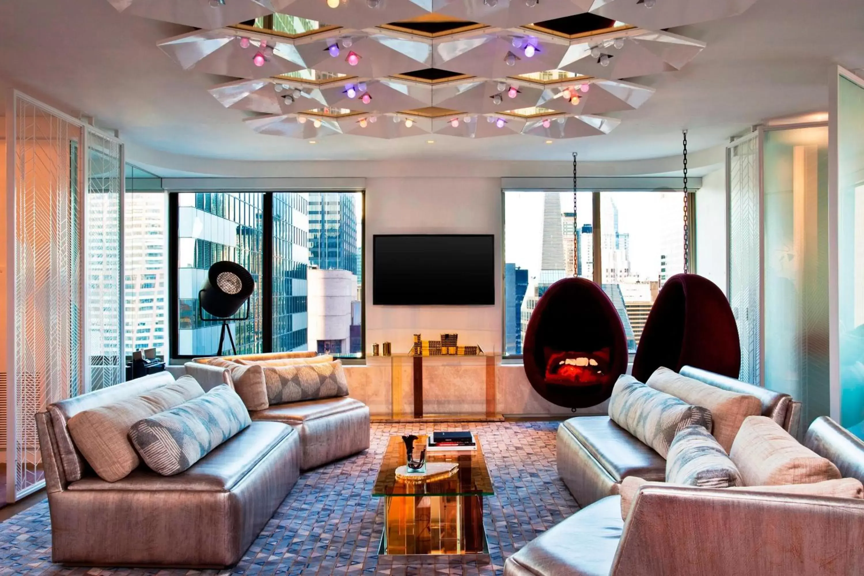 Living room, Seating Area in W New York - Times Square