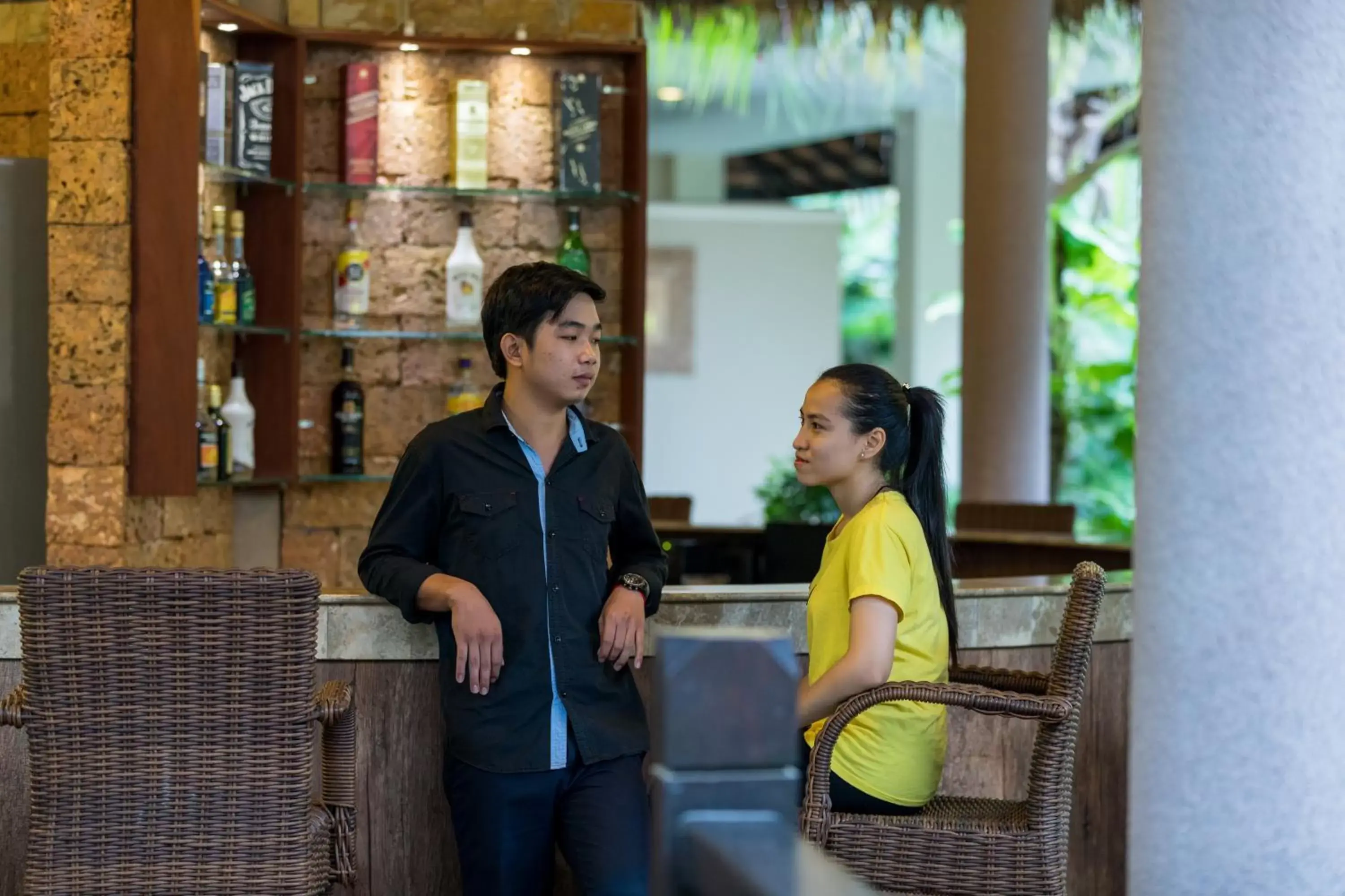 People in Bali Hotel