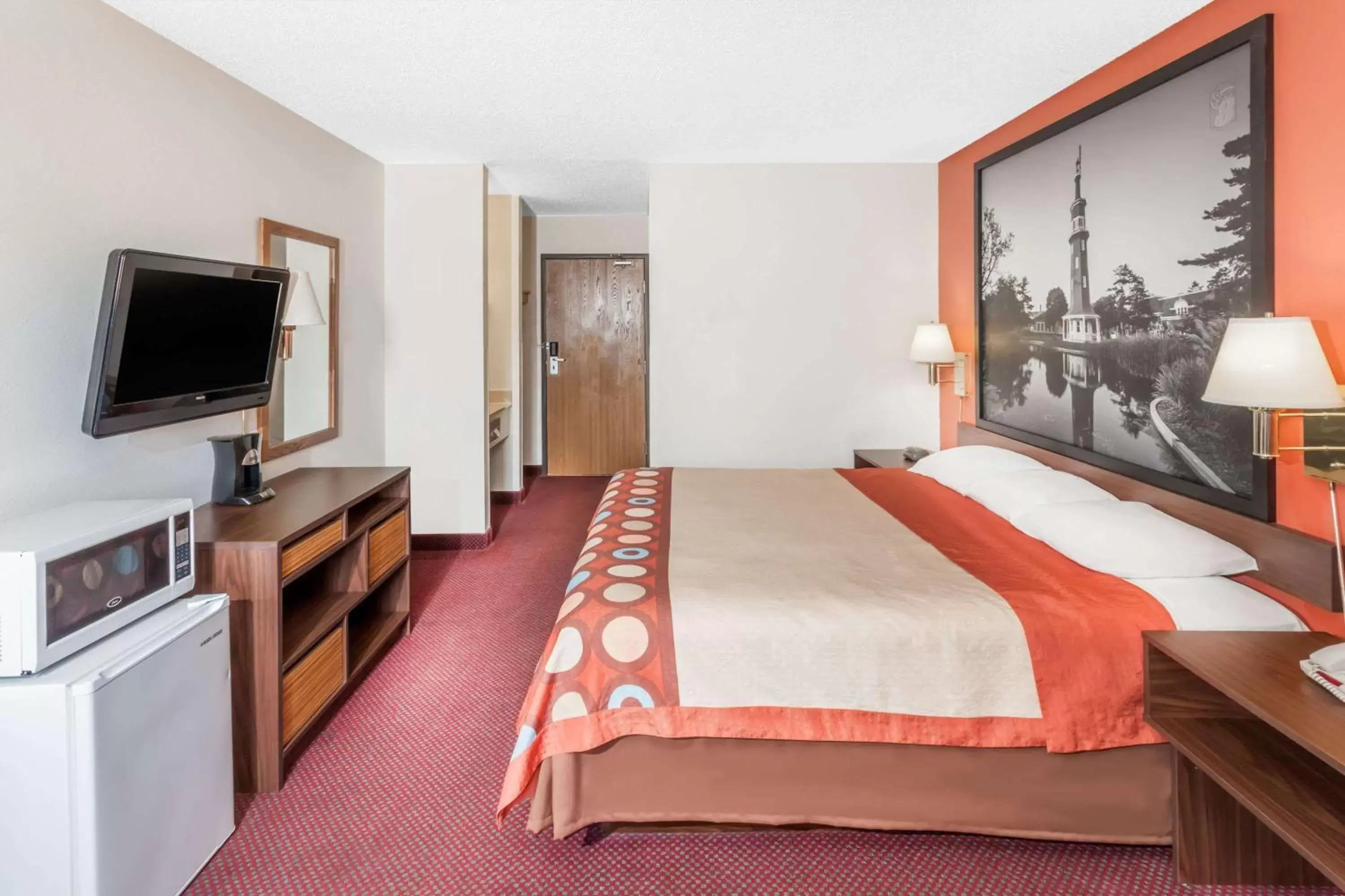 Photo of the whole room, Bed in Super 8 by Wyndham Washington/Peoria Area