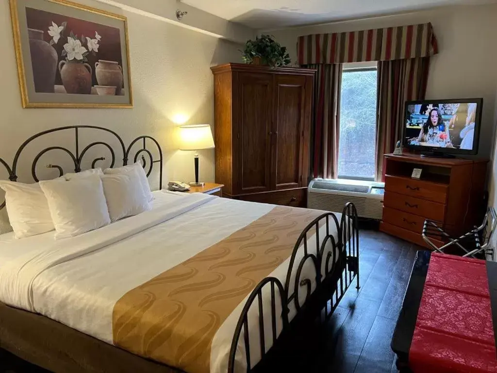 Bedroom, Bed in Quality Suites Altavista – Lynchburg South