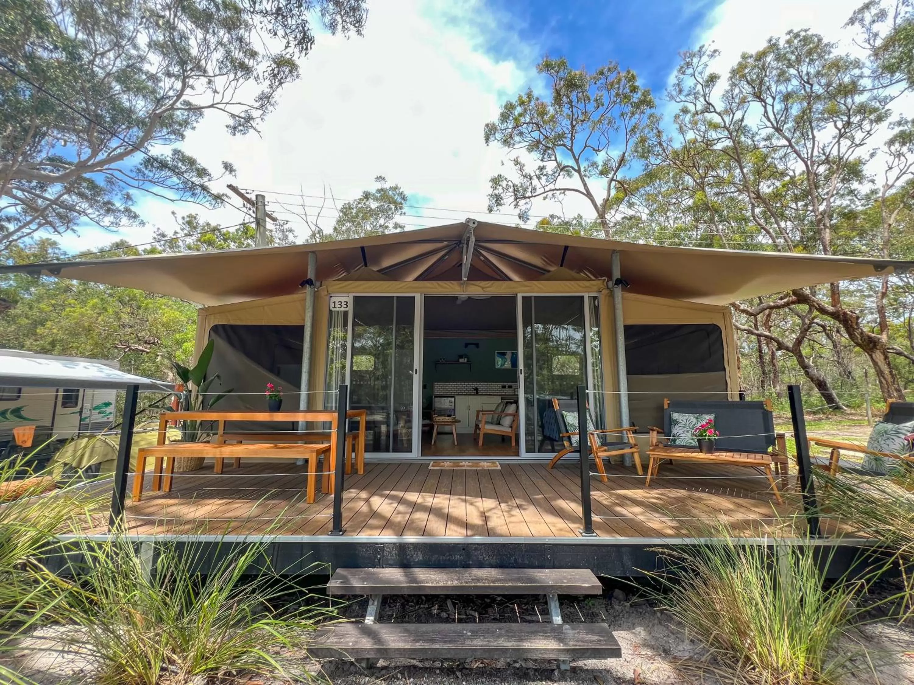 Balcony/Terrace in Noosa North Shore Retreat