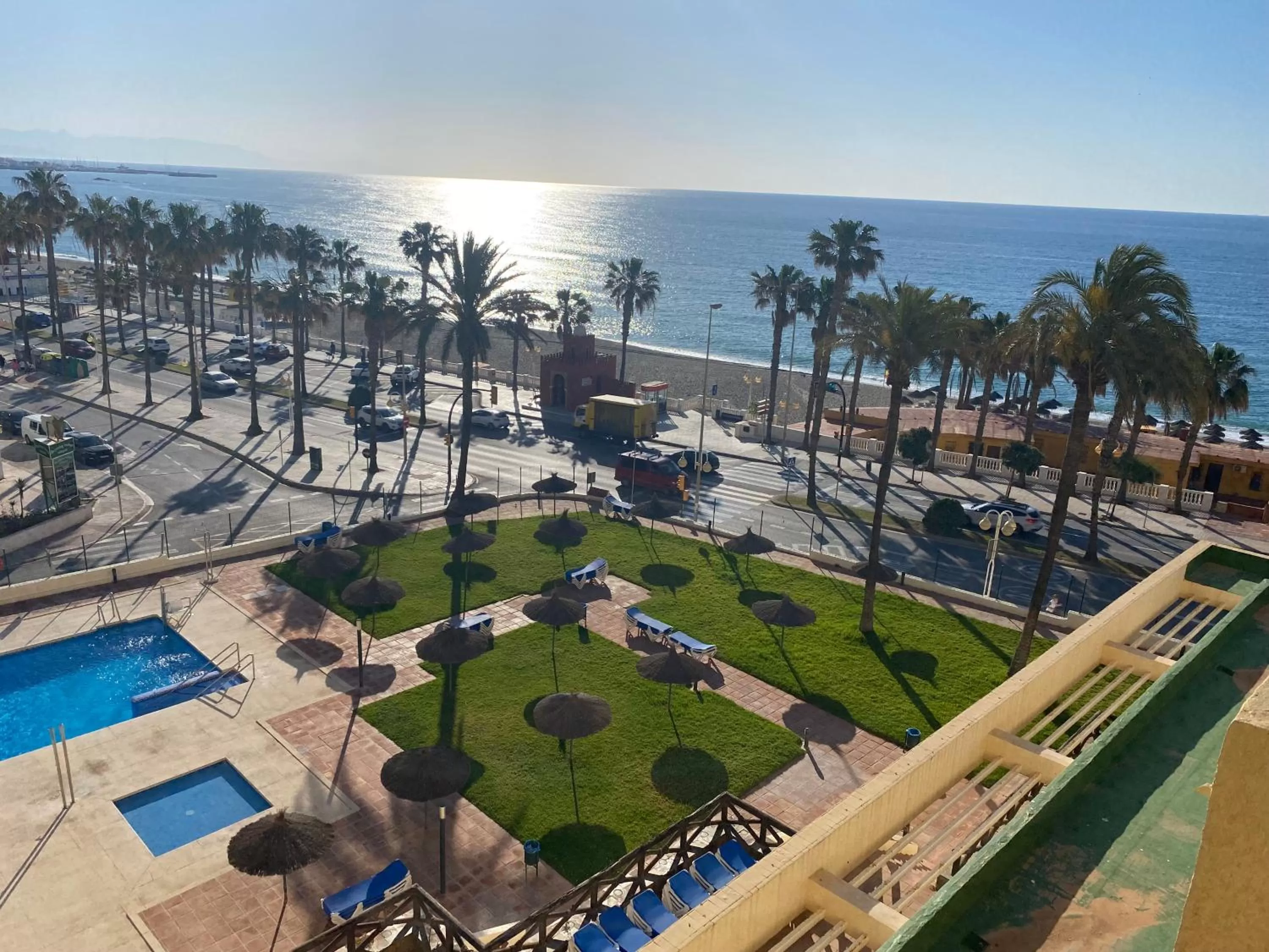 Bird's eye view, Pool View in Benalmadena ALOHA PLAYA SEA VIEW LOFT