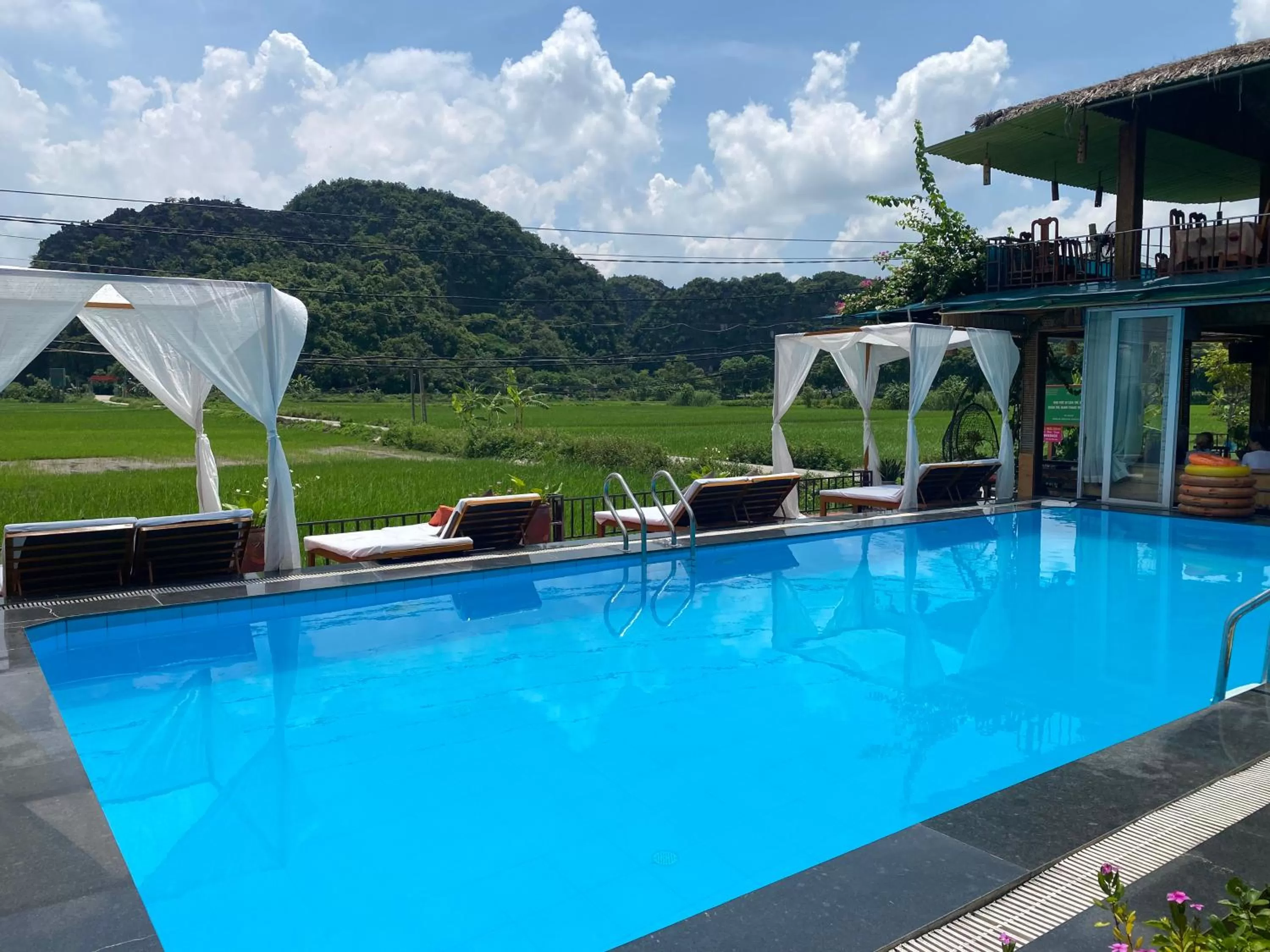 Swimming pool in Tam Coc Wonderland Bungalow
