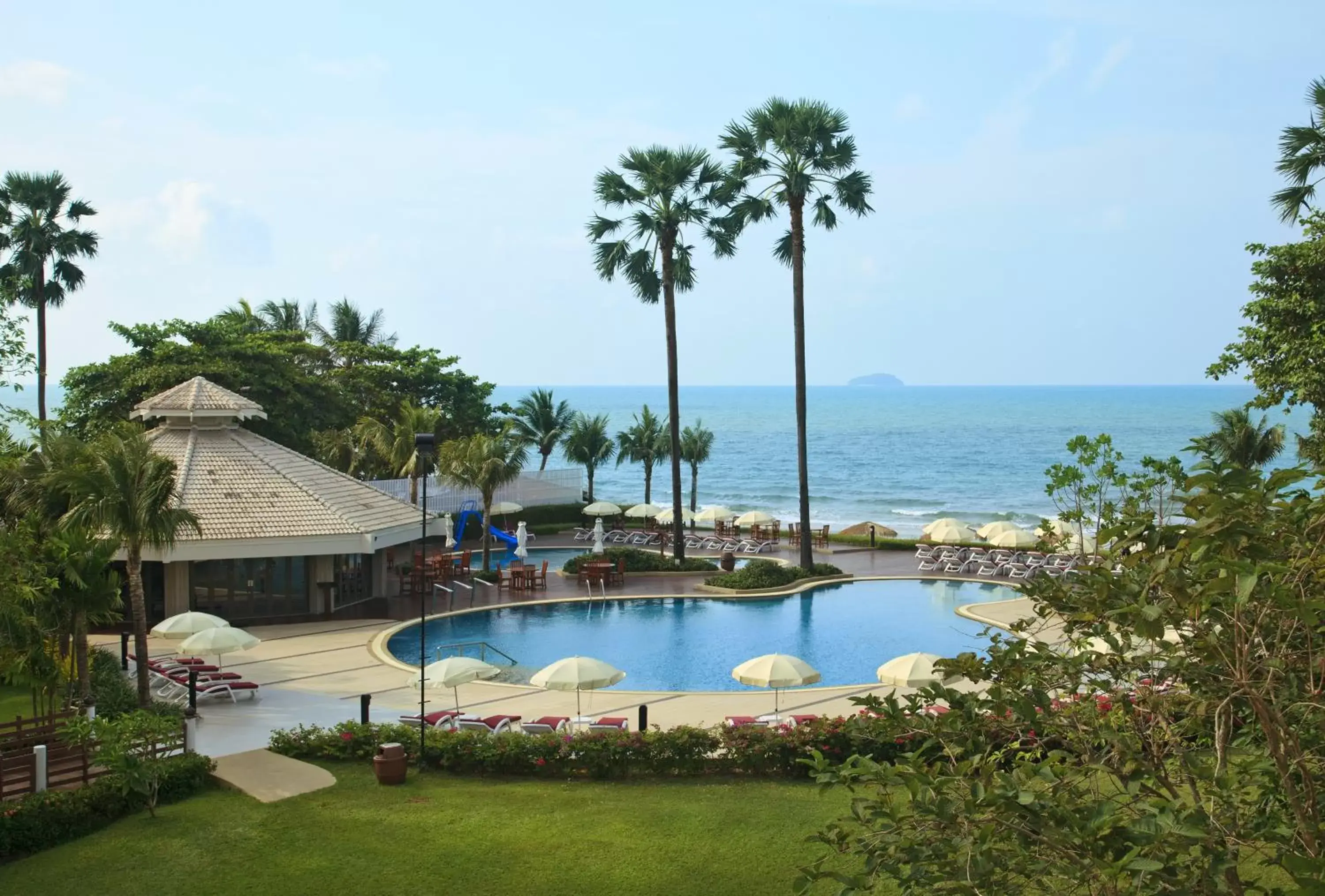 Bird's eye view, Pool View in Novotel Rayong Rim Pae Resort