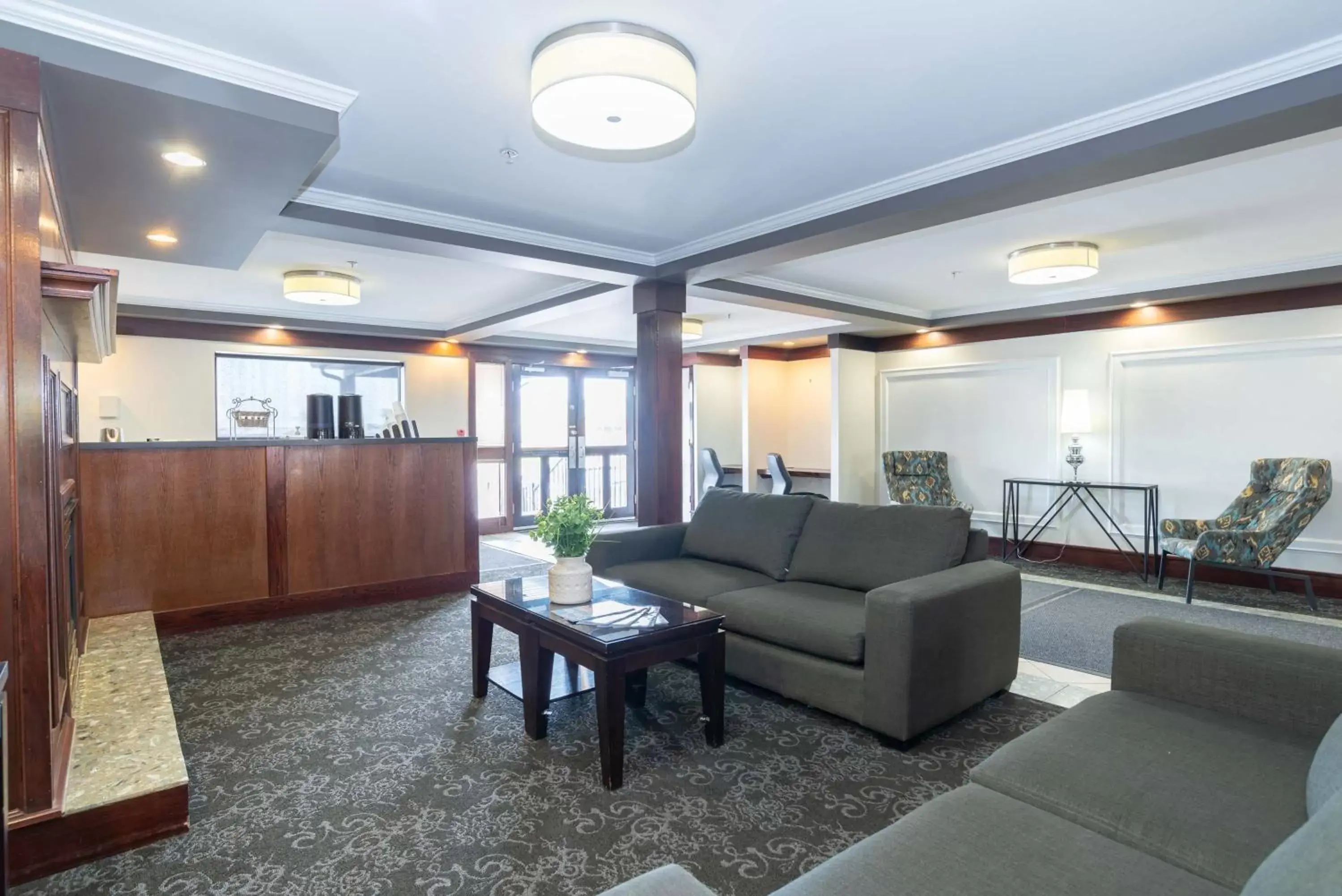 Lobby or reception in Sandman Hotel Red Deer Lobby or reception in Sandman Hotel Red Deer
