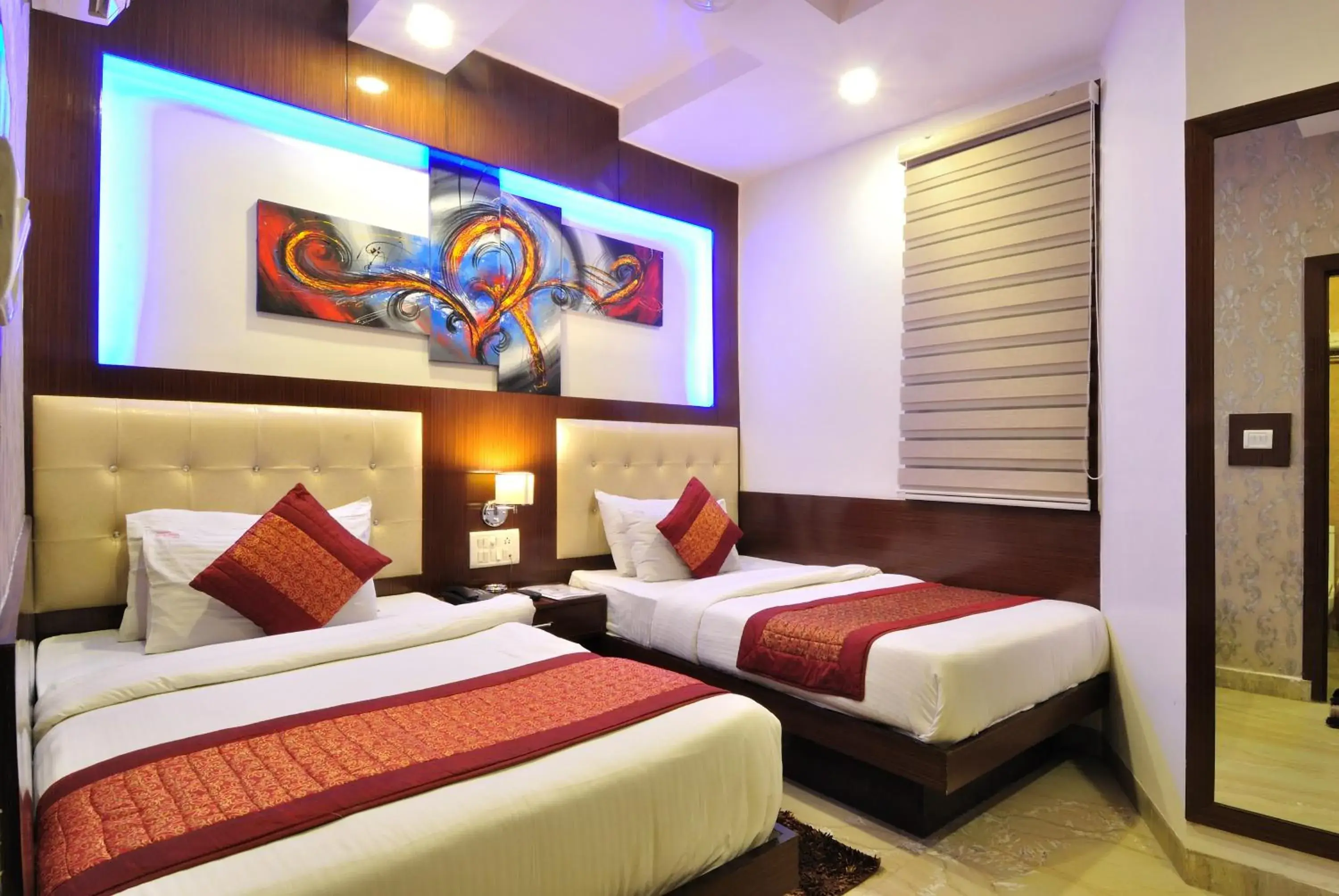 Bedroom, Bed in Hotel Nirmal Mahal by Sushant Travels