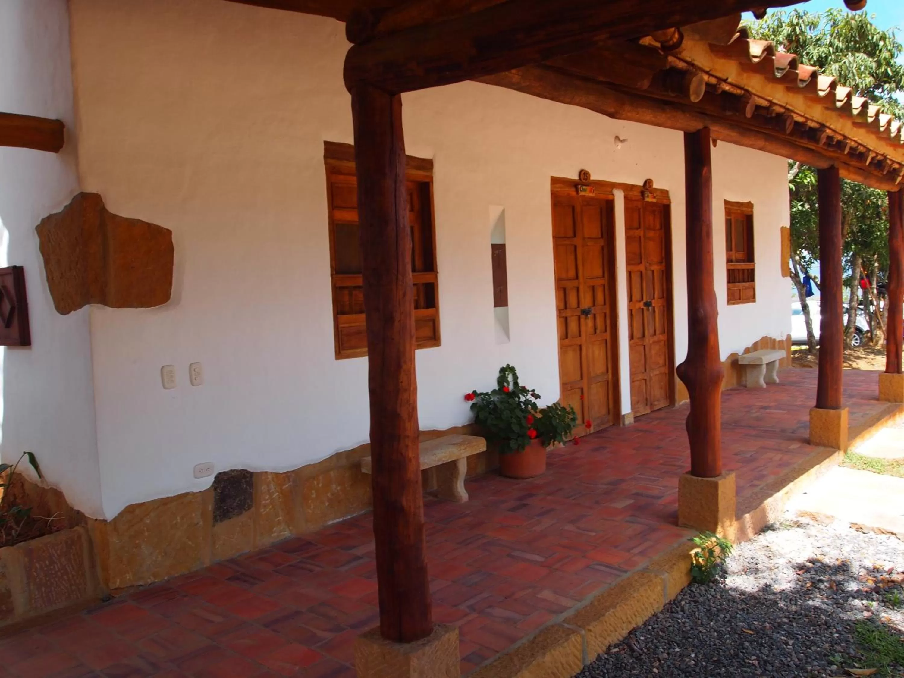 Bedroom in Hotel Finca Buenos Aires Barichara