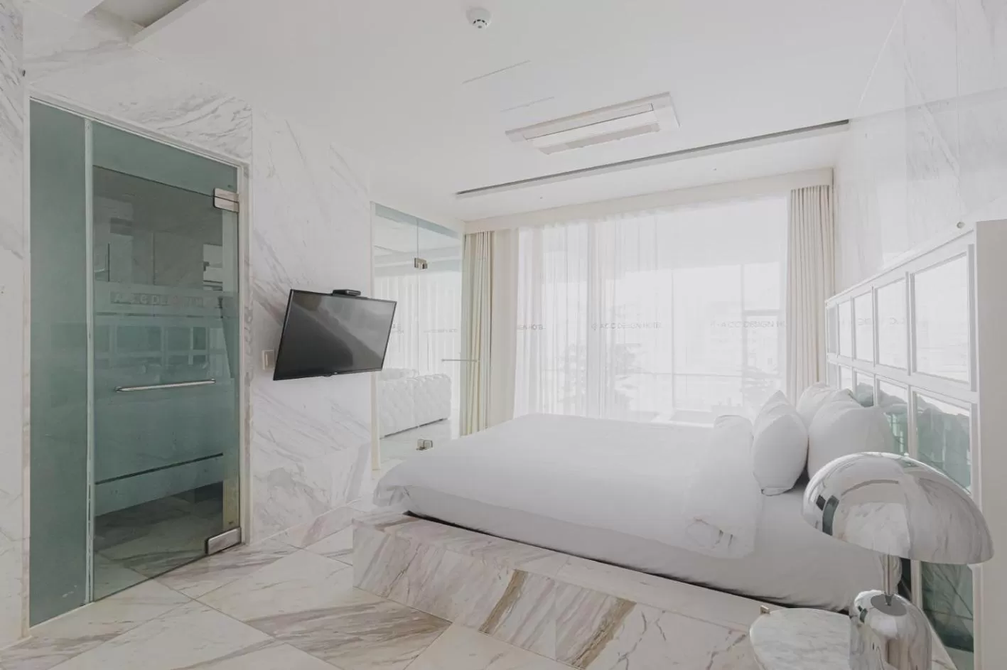 Bed in ACC Design Hotel