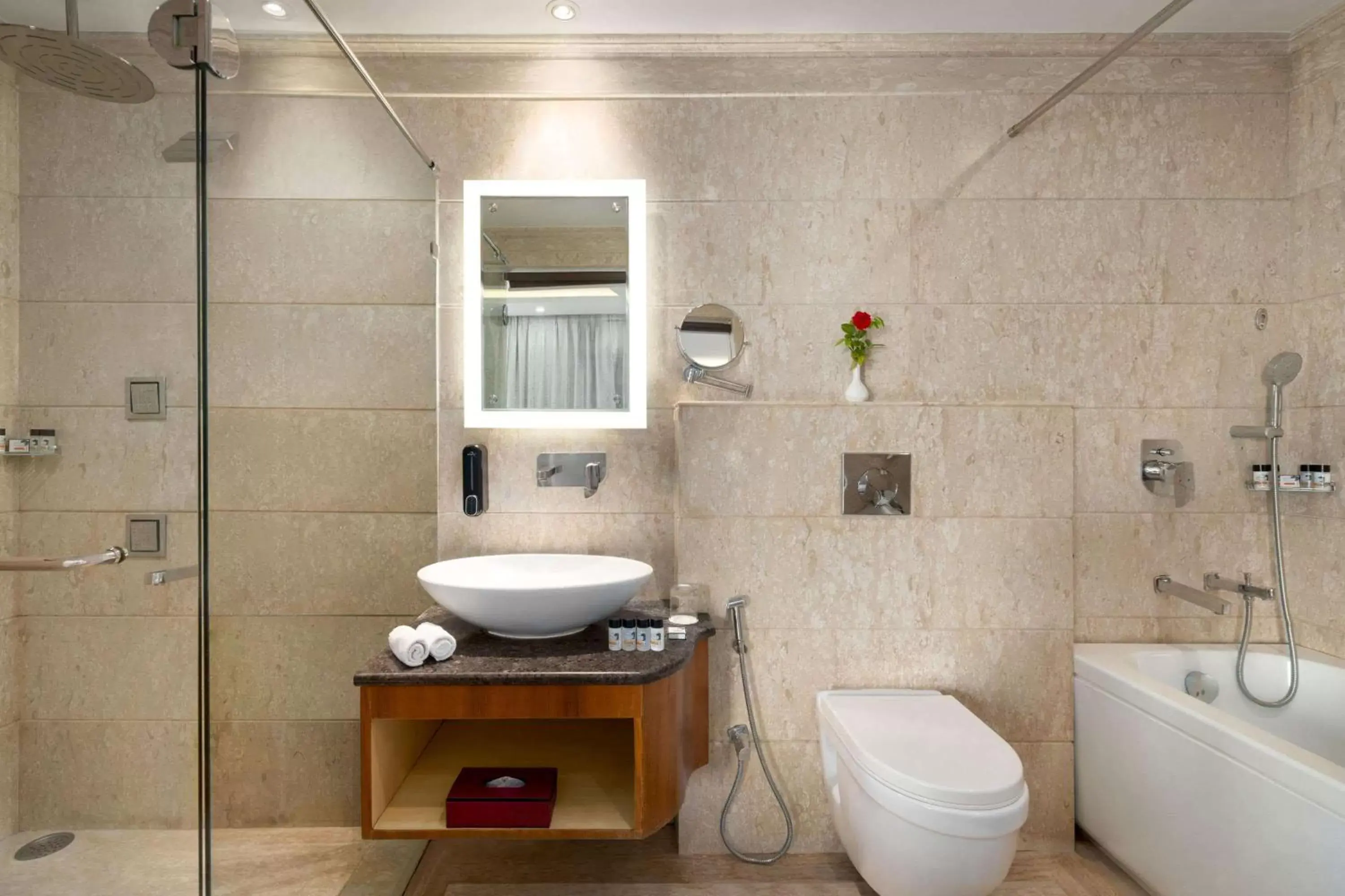 Photo of the whole room, Bathroom in Ramada by Wyndham Varanasi Katesar