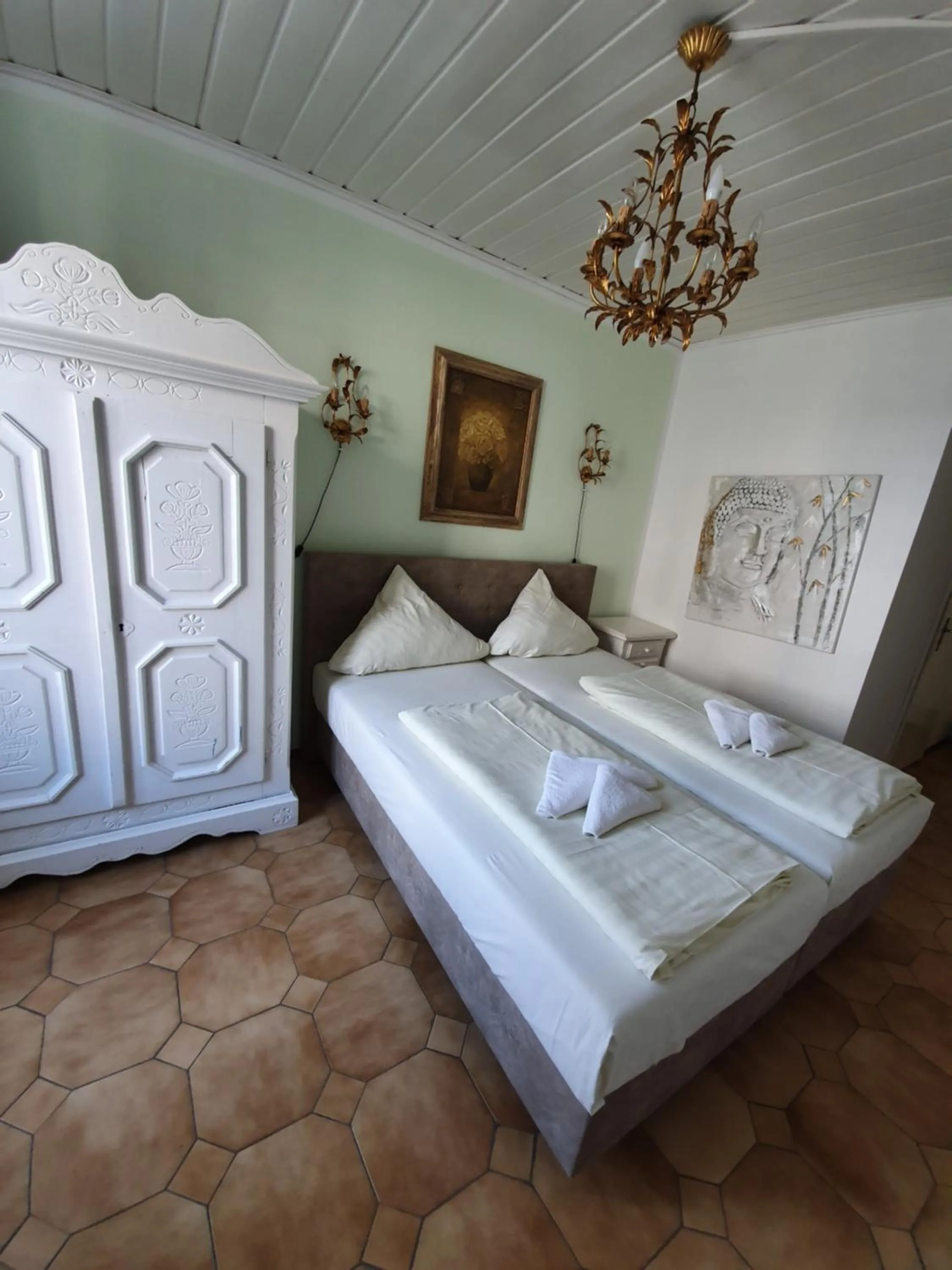 Bed in Pension Seibel