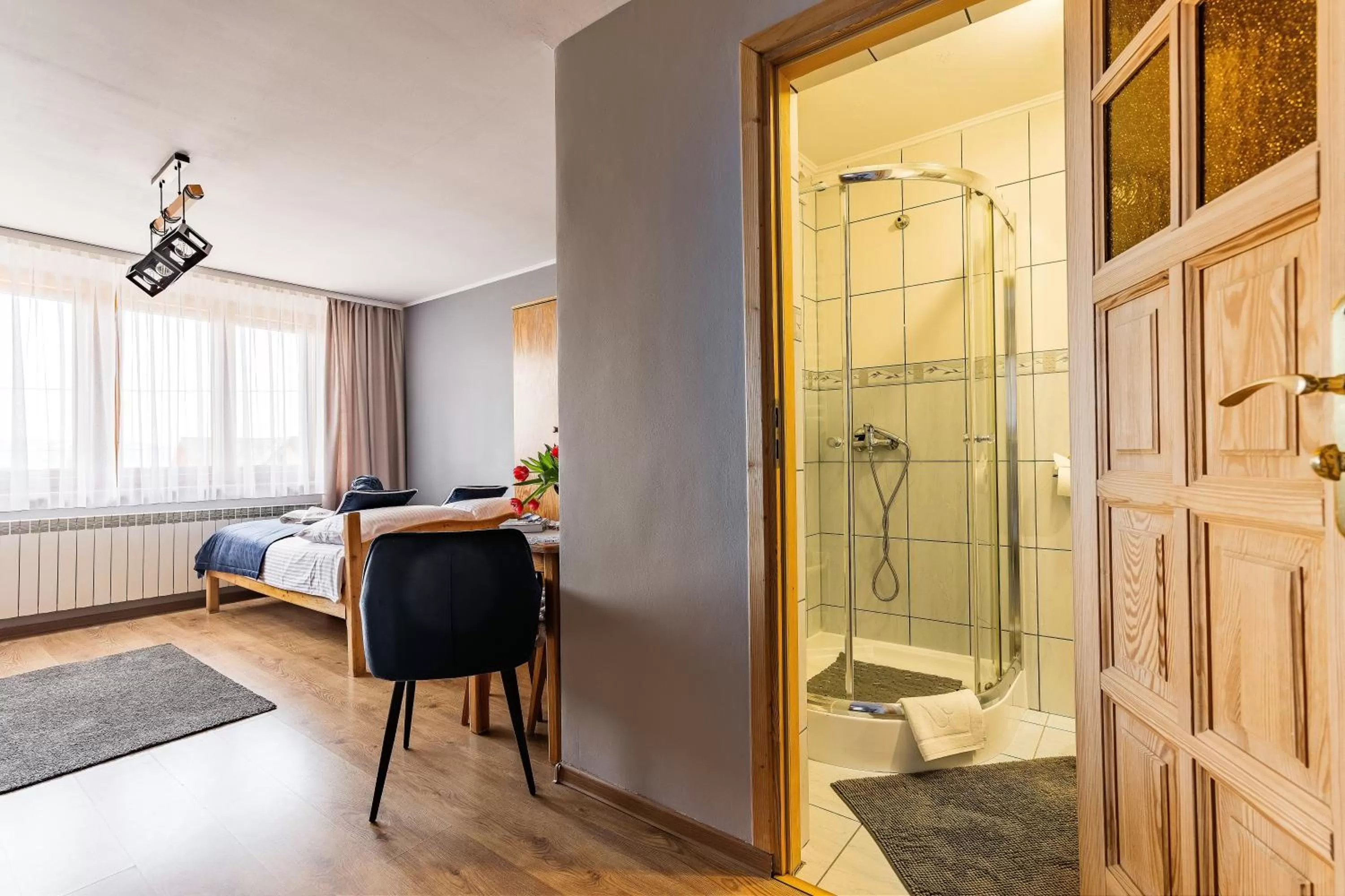 Shower in Pokoje Gościnne U Małgorzaty Jacuzzi & Sauna