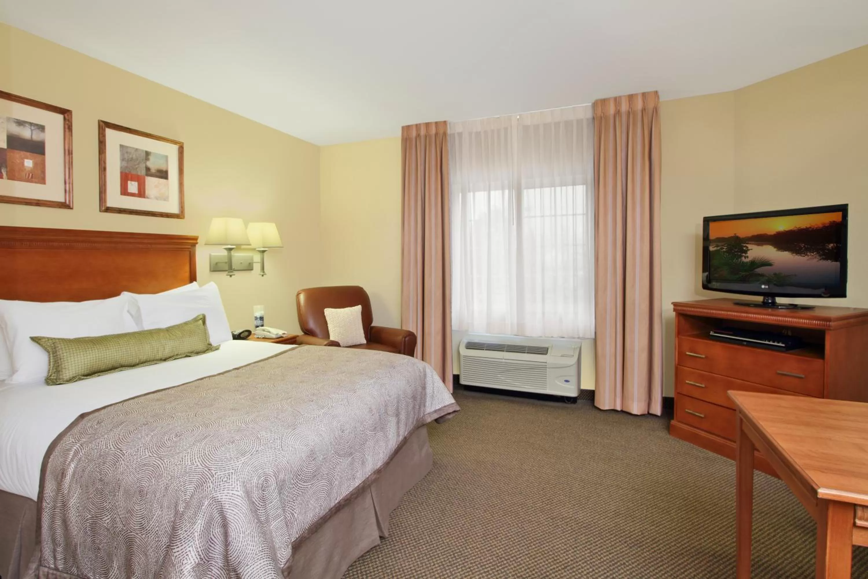 Queen Suite with Roll in Shower- Disability Access/Non-Smoking in Candlewood Suites Norfolk Airport by IHG