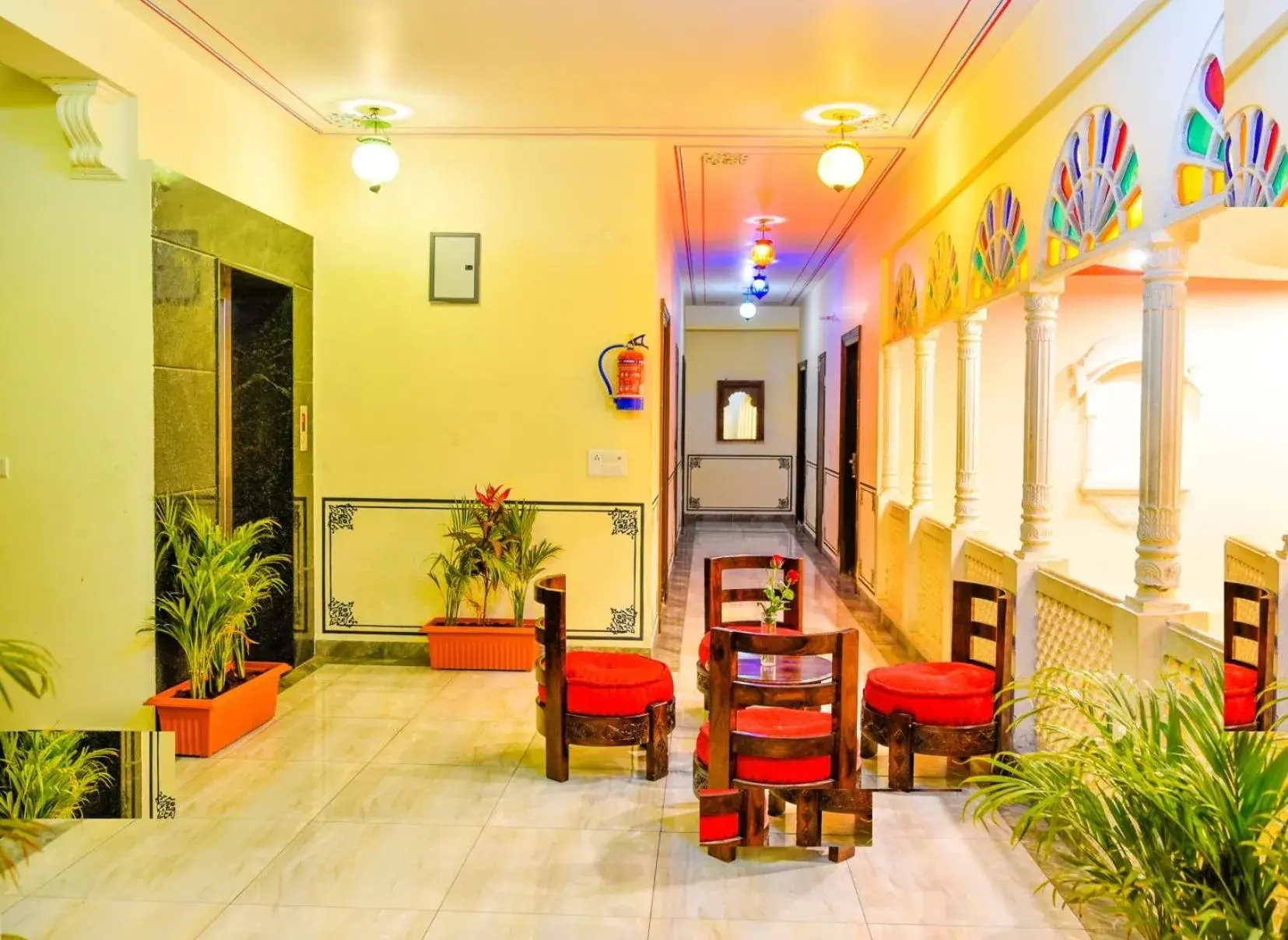 Lobby or reception in Hotel Laxmi Niwas
