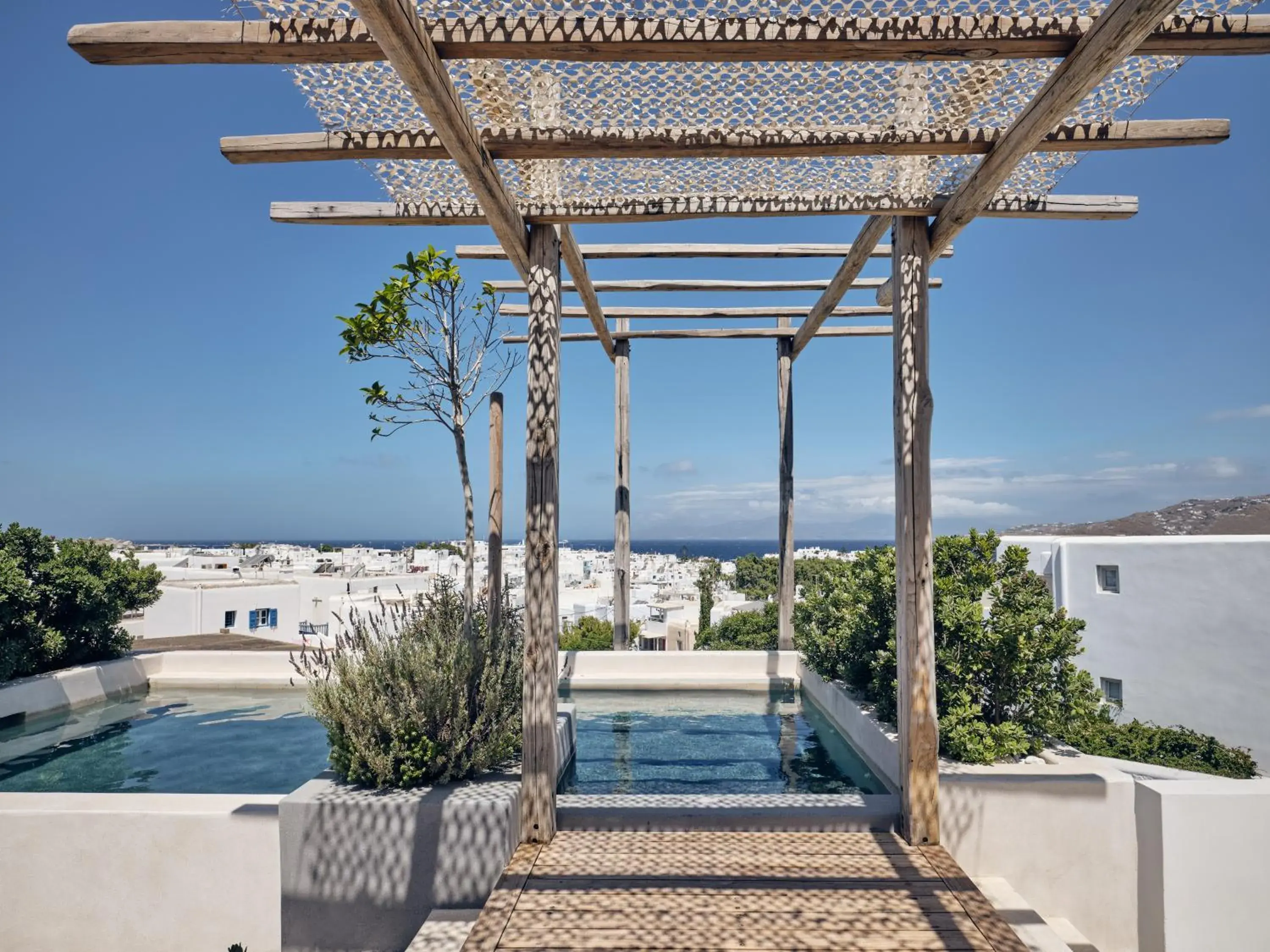 Sea view, Swimming Pool in Belvedere Mykonos - Main Hotel