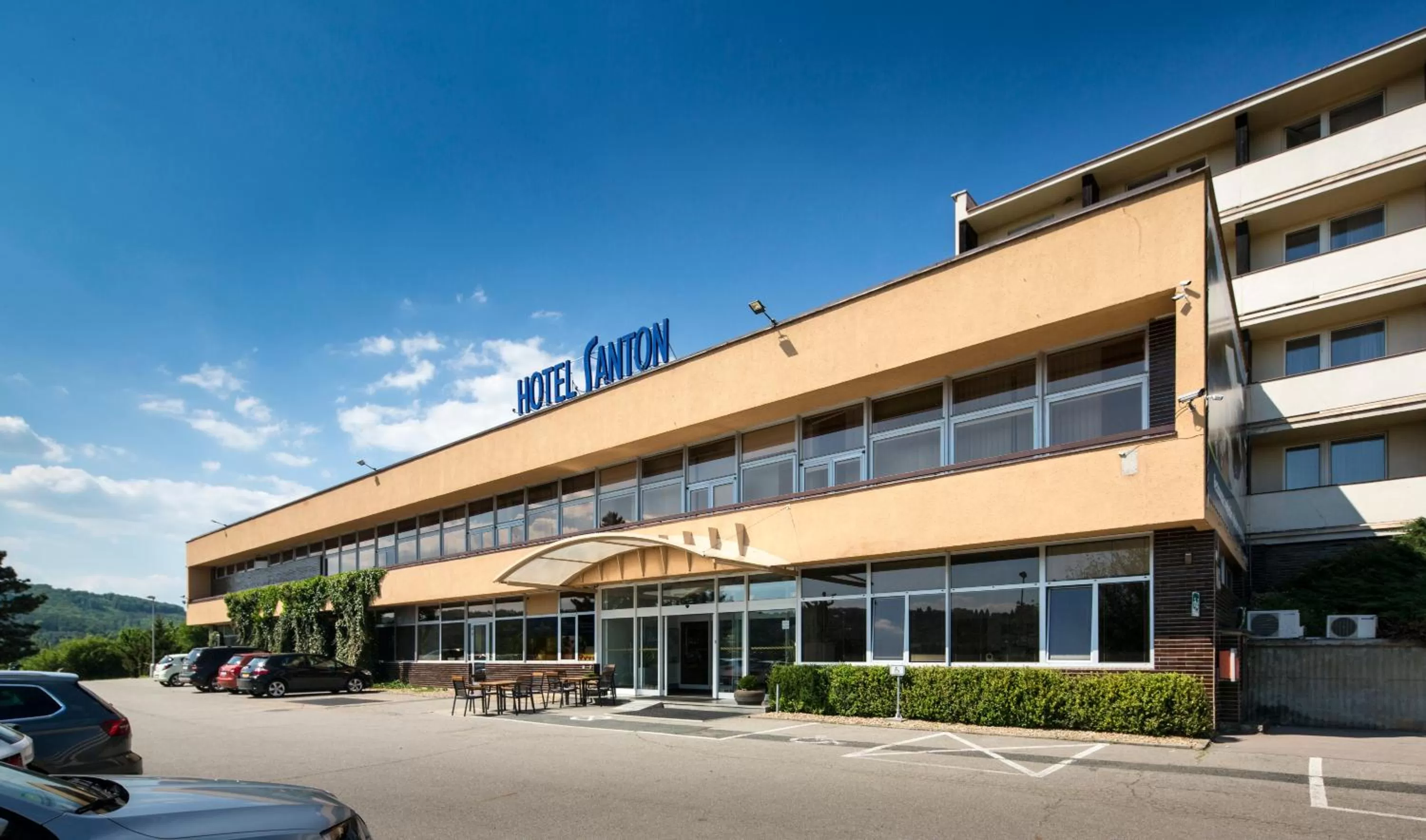 Facade/entrance in OREA Resort Santon Brno
