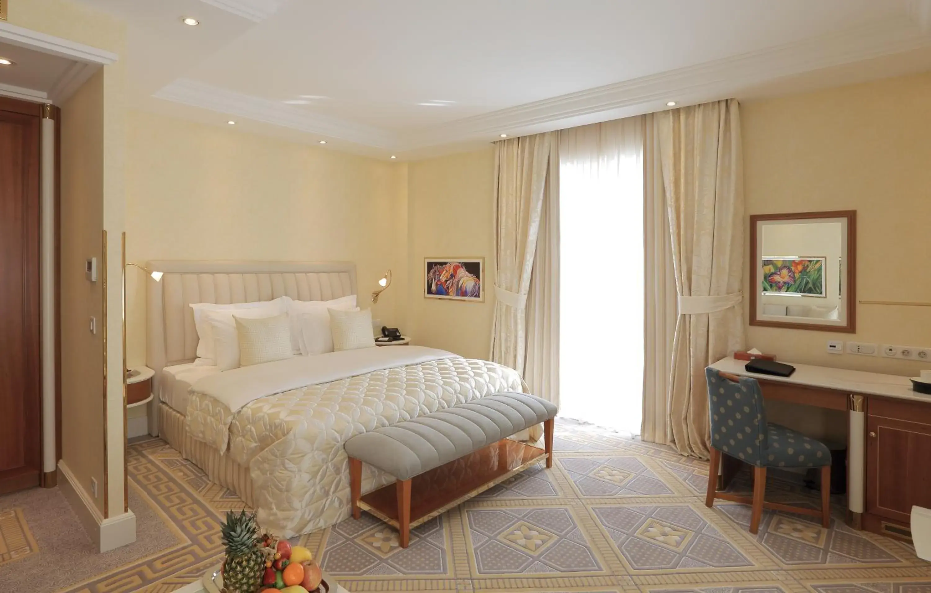 Decorative detail, Bed in Atli Hotel Ankara