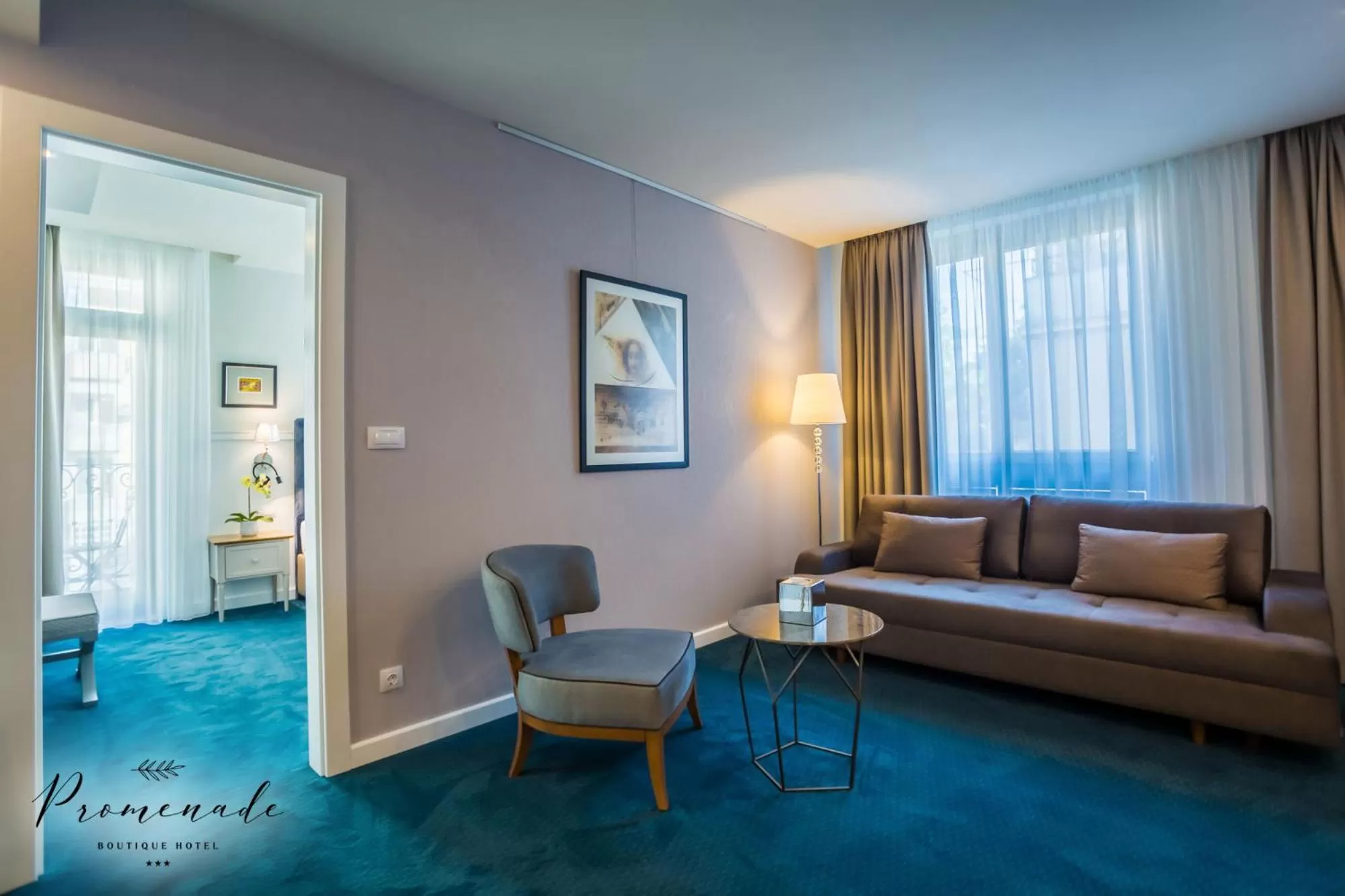 Seating area in Hotel Residence Promenade