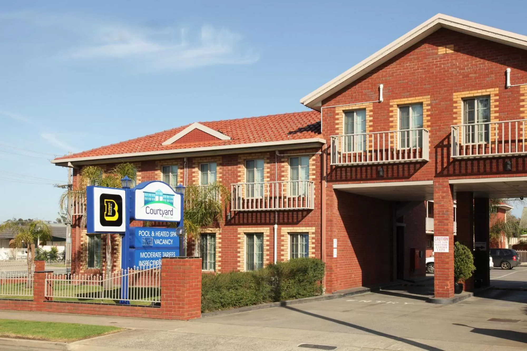 Property building in Courtyard Motor Inn