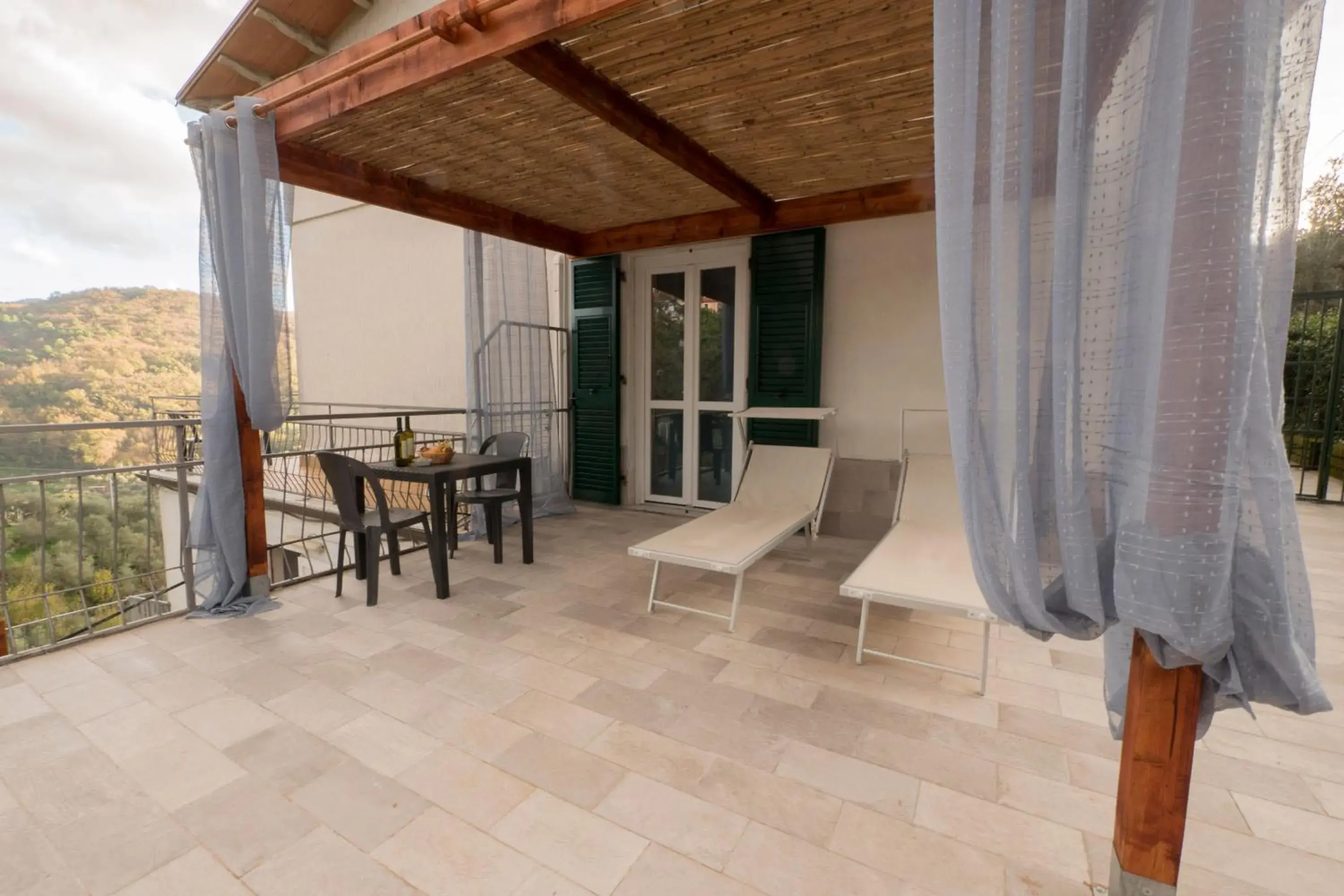 Patio, Balcony/Terrace in Albergo Serena