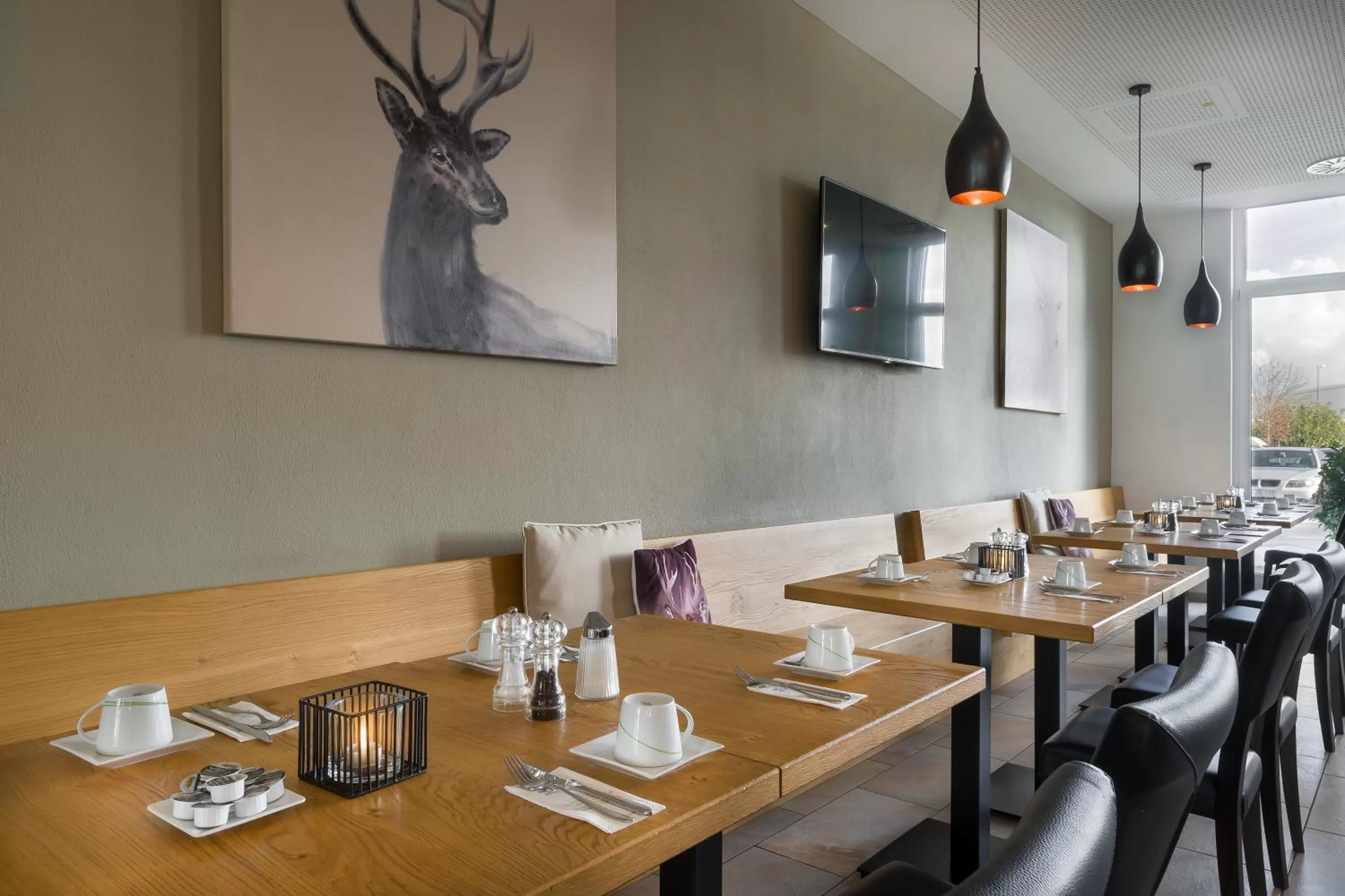 Breakfast, Restaurant/Places to Eat in Atomis Hotel Dachau Munich