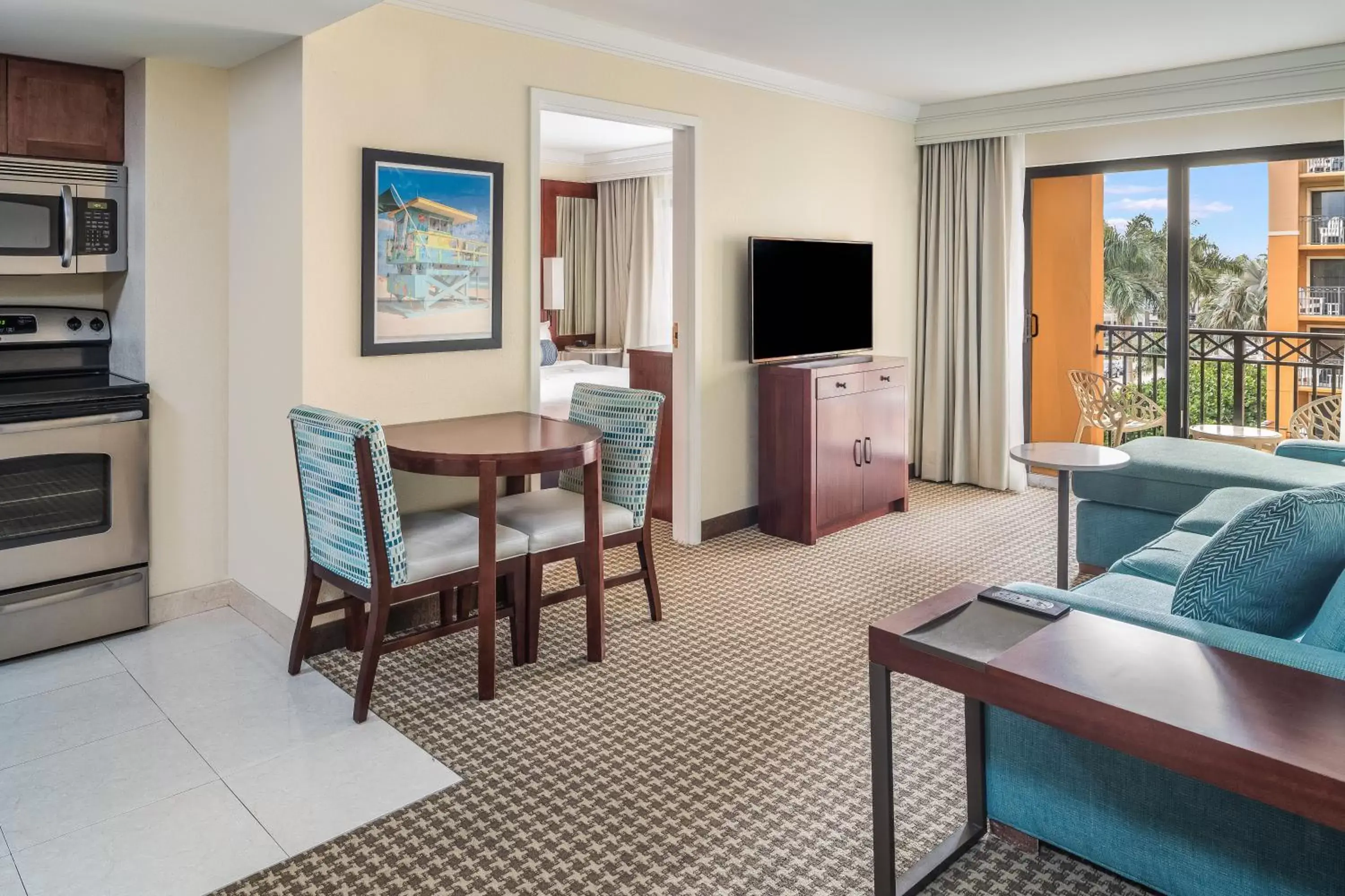 Living room, Dining Area in The Atlantic Suites on the Ave