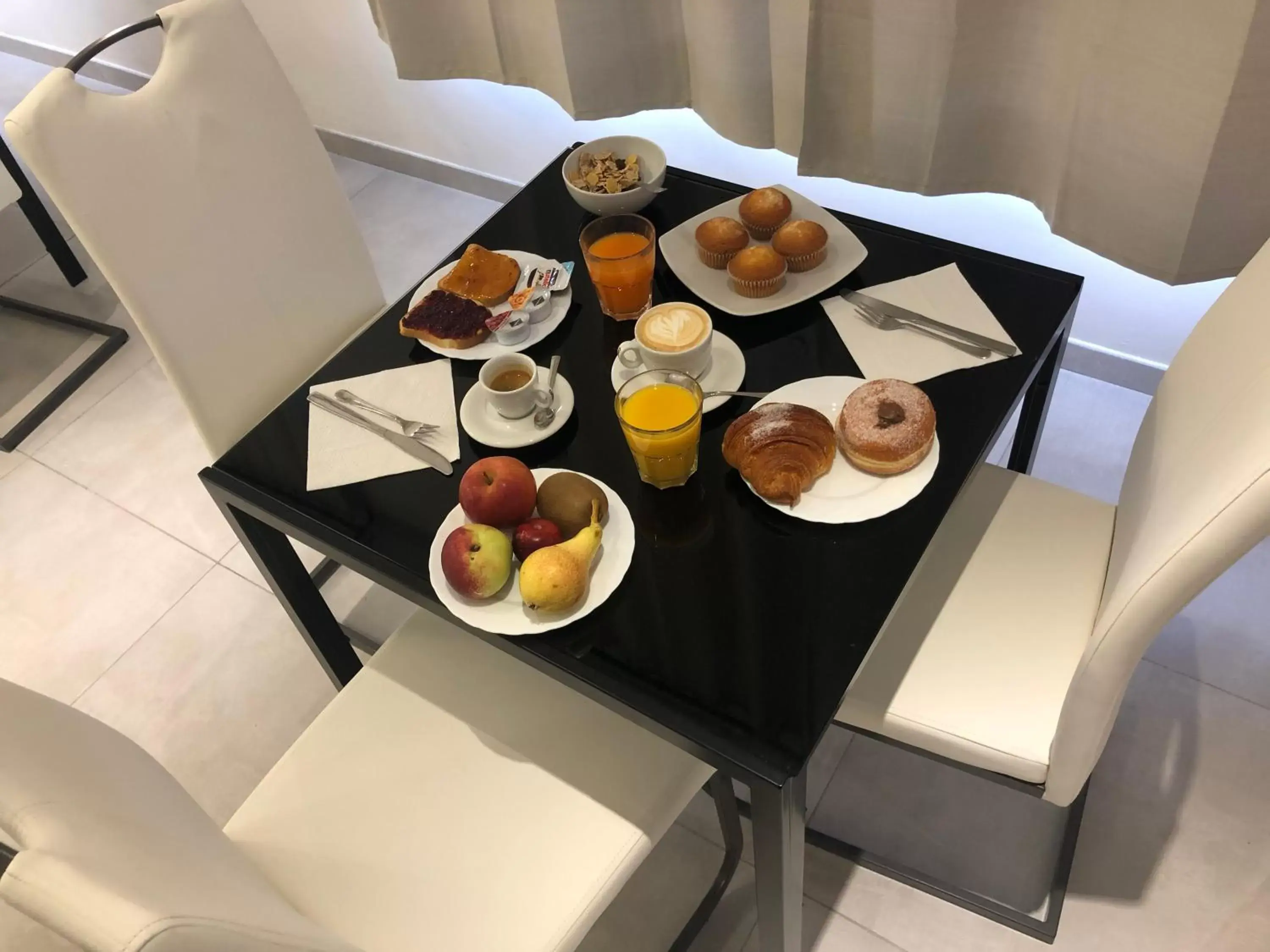 Italian breakfast in Hotel Frejus