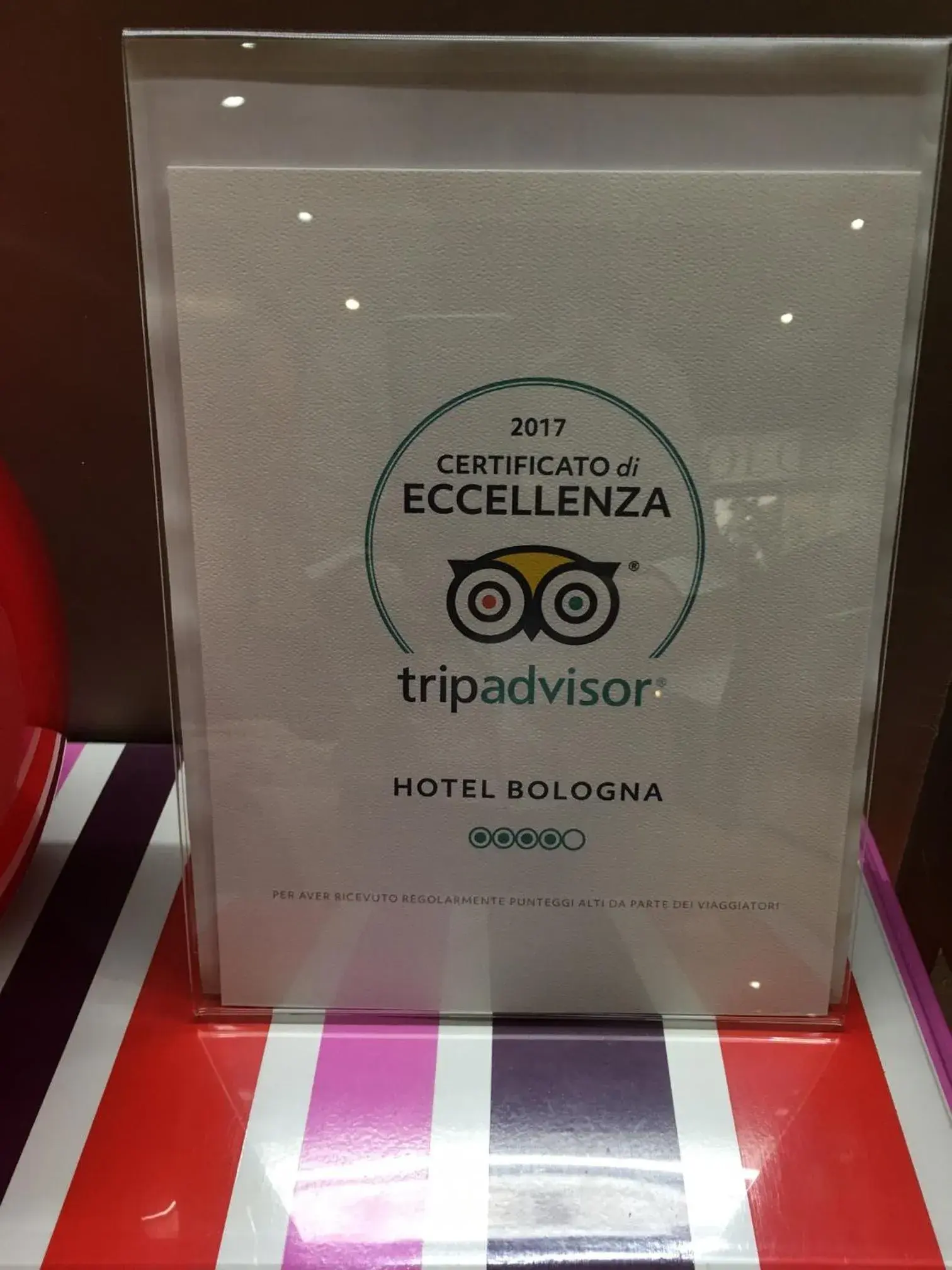 Certificate/Award in Hotel Bologna