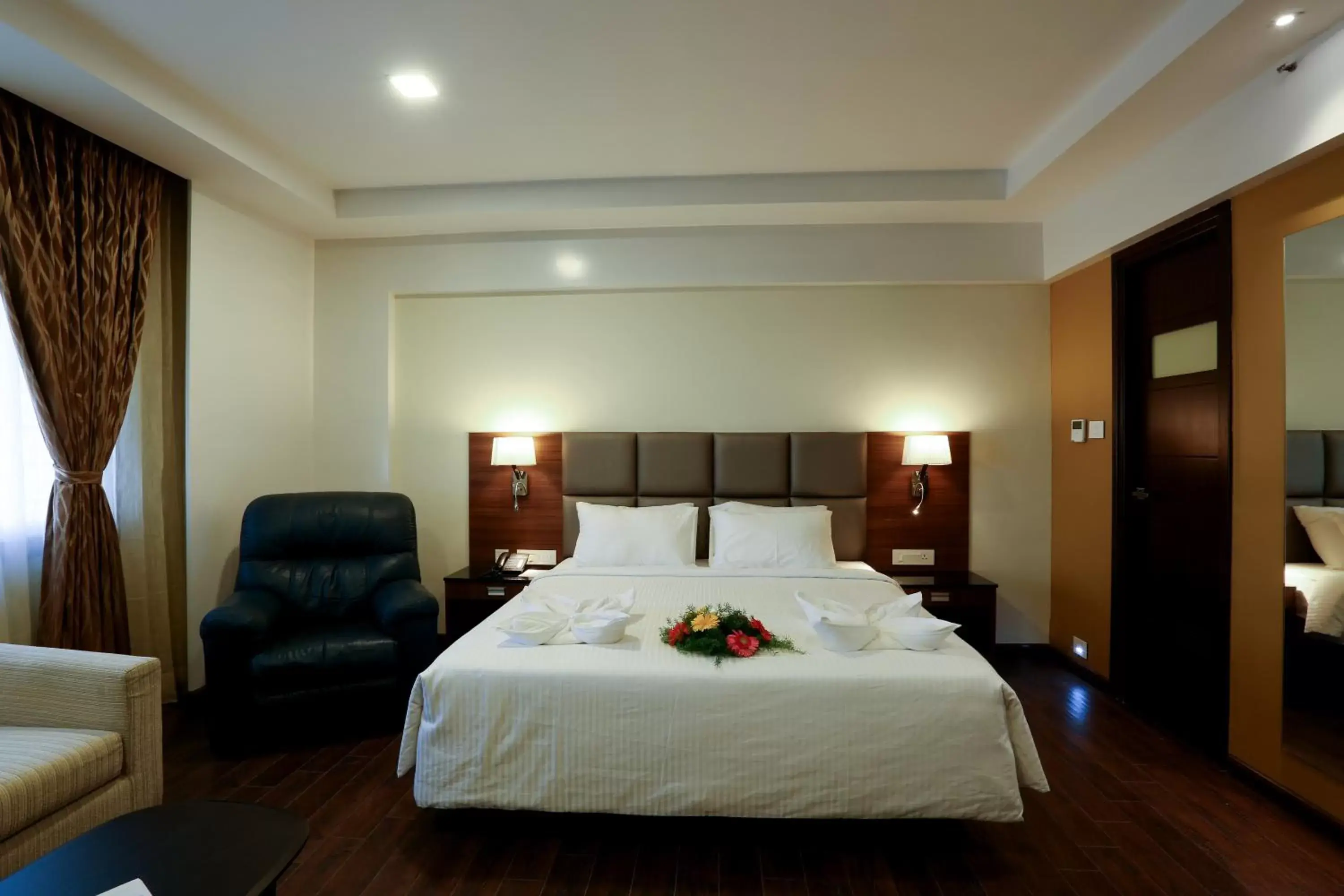 Photo of the whole room, Bed in Hotel Seetharam Select