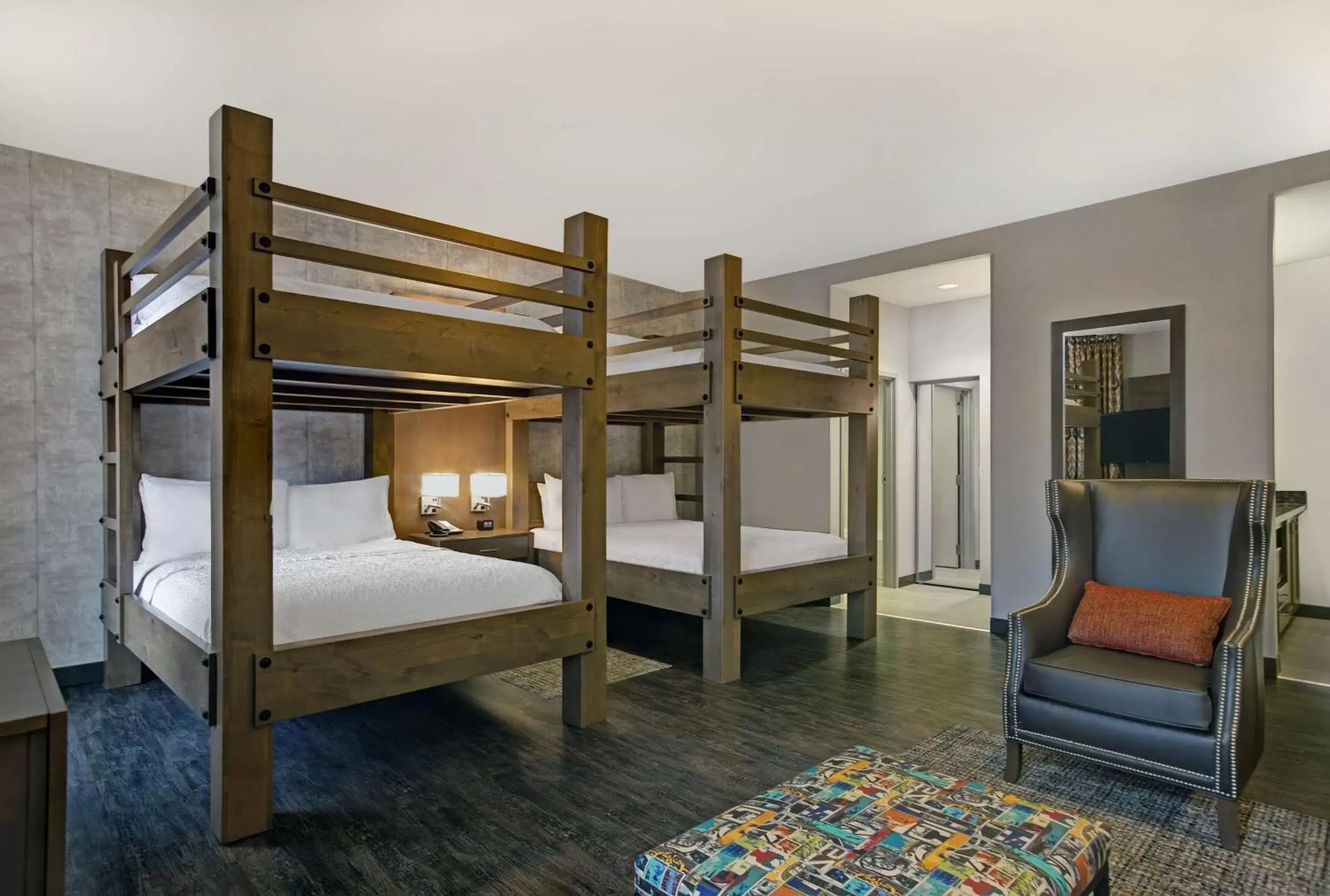 Bed, Bunk Bed in Hampton Inn and Suites Austin University Capitol