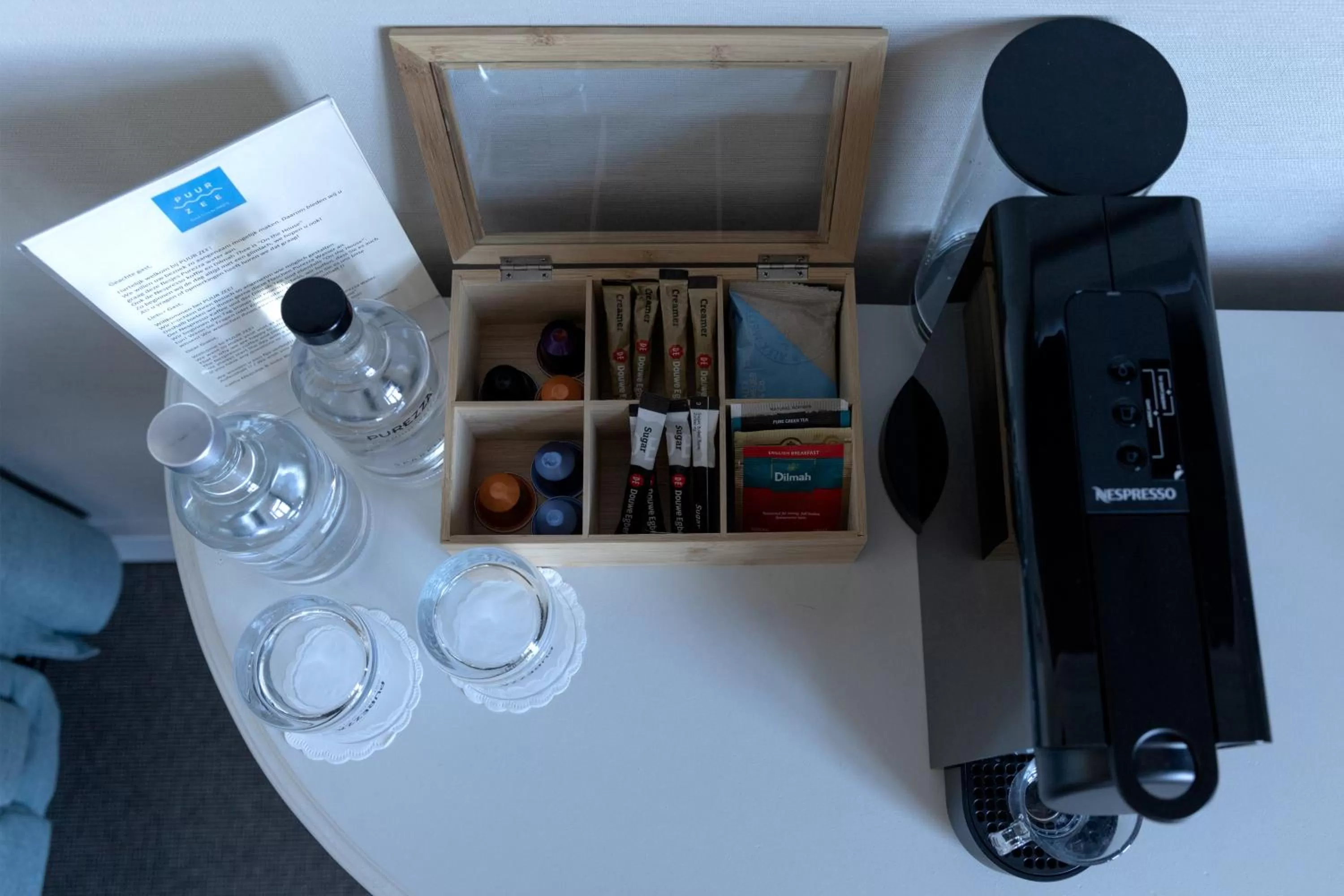 Coffee/tea facilities in Boutique hotel Puur Zee - Adults Only