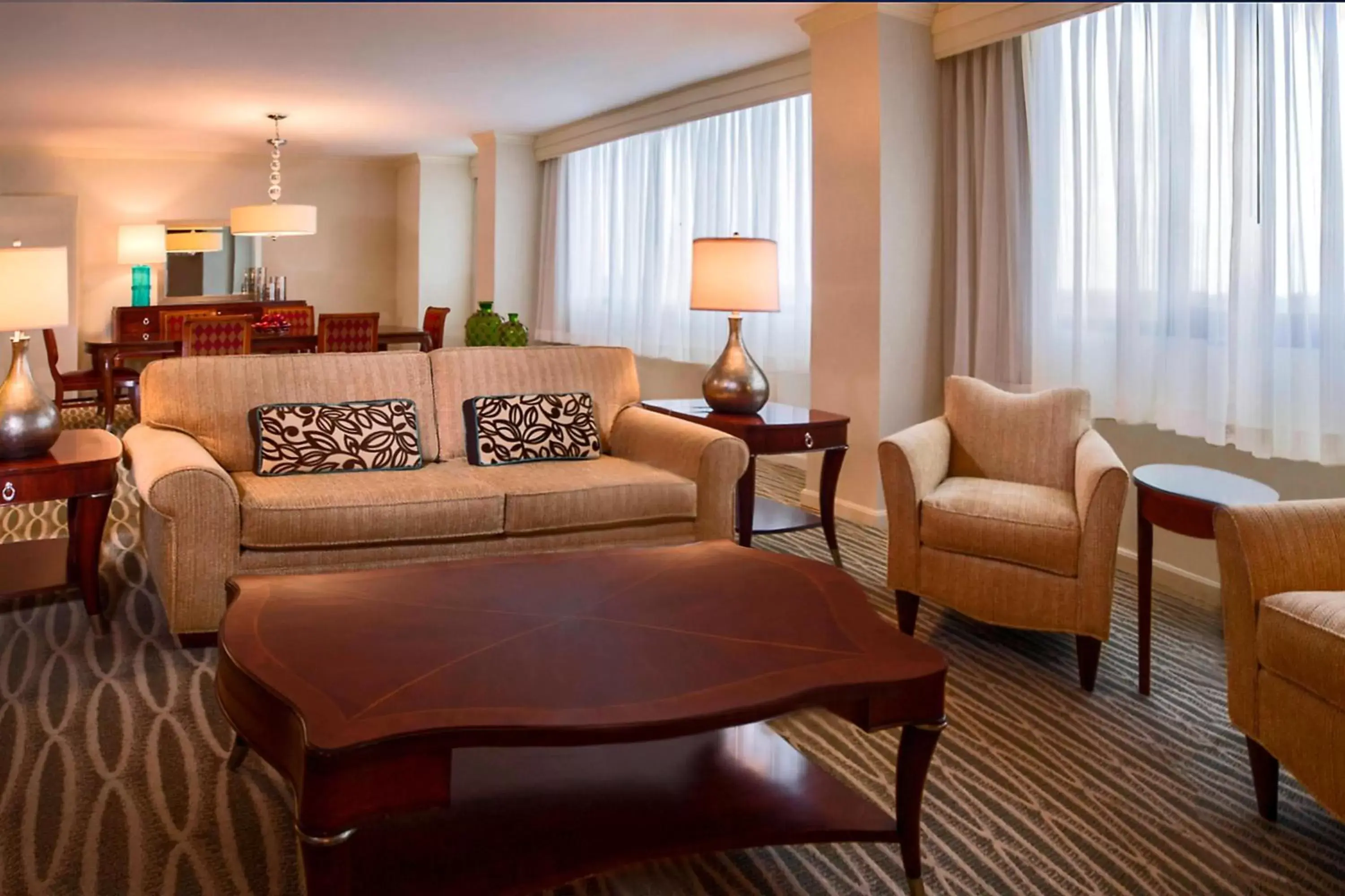 Photo of the whole room, Seating Area in BWI Airport Marriott