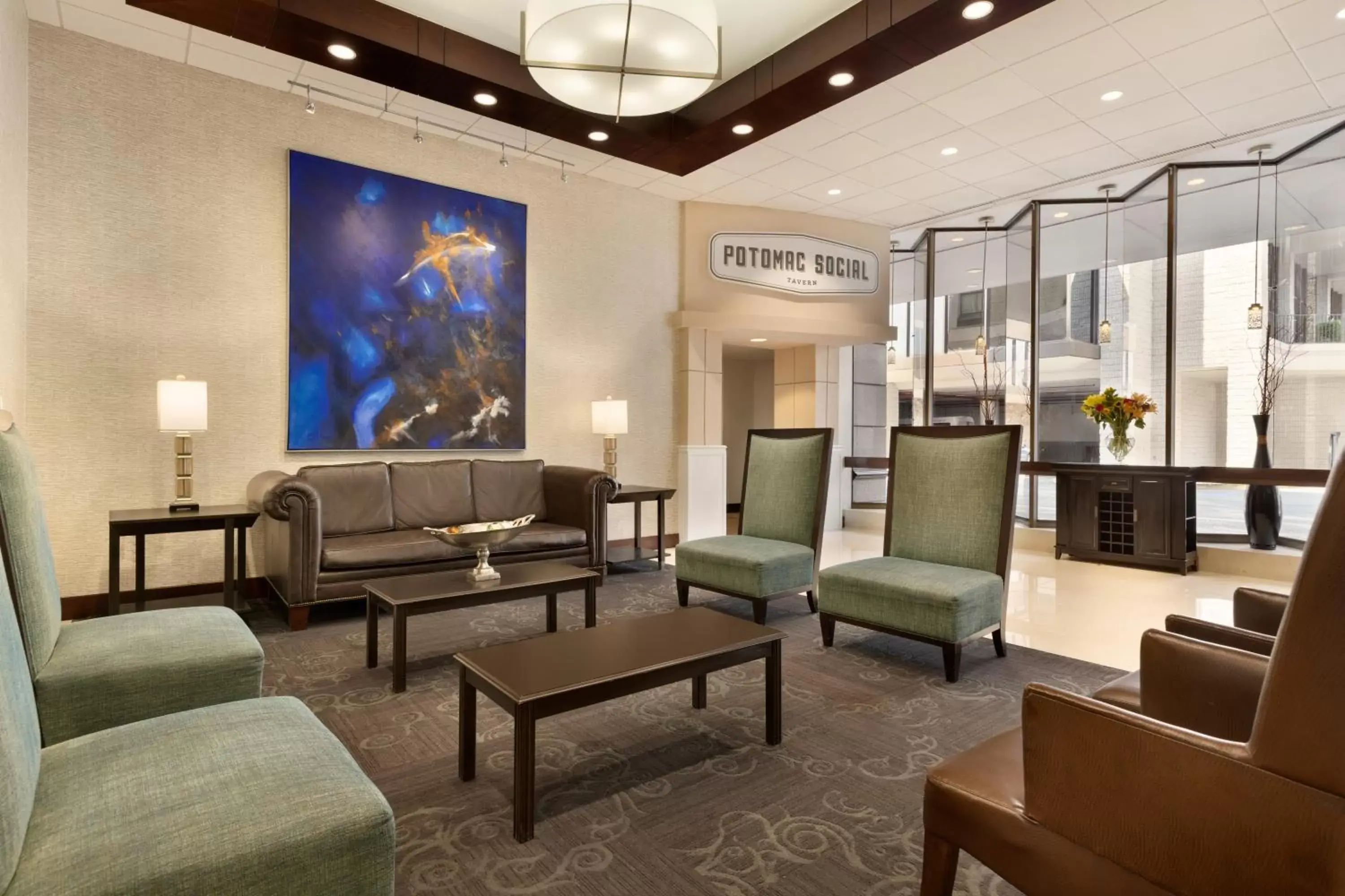 Lobby or reception, Lobby/Reception in Crowne Plaza Crystal City-Washington, D.C., an IHG Hotel