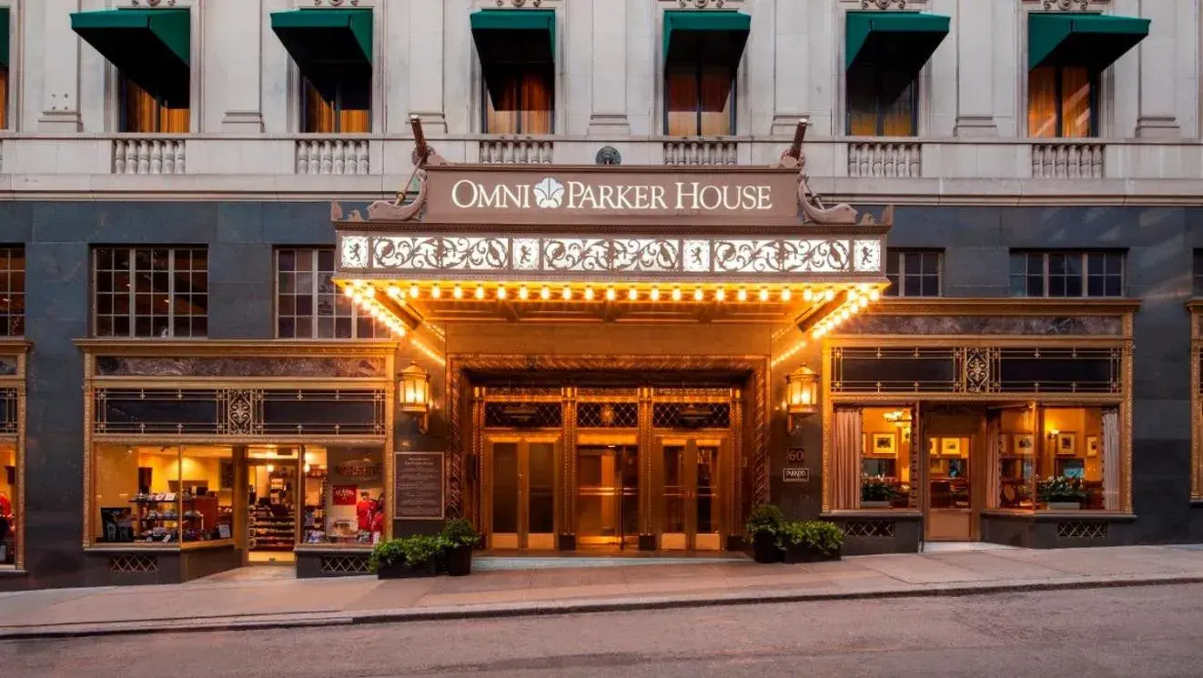 Property building in Boston Omni Parker House Hotel