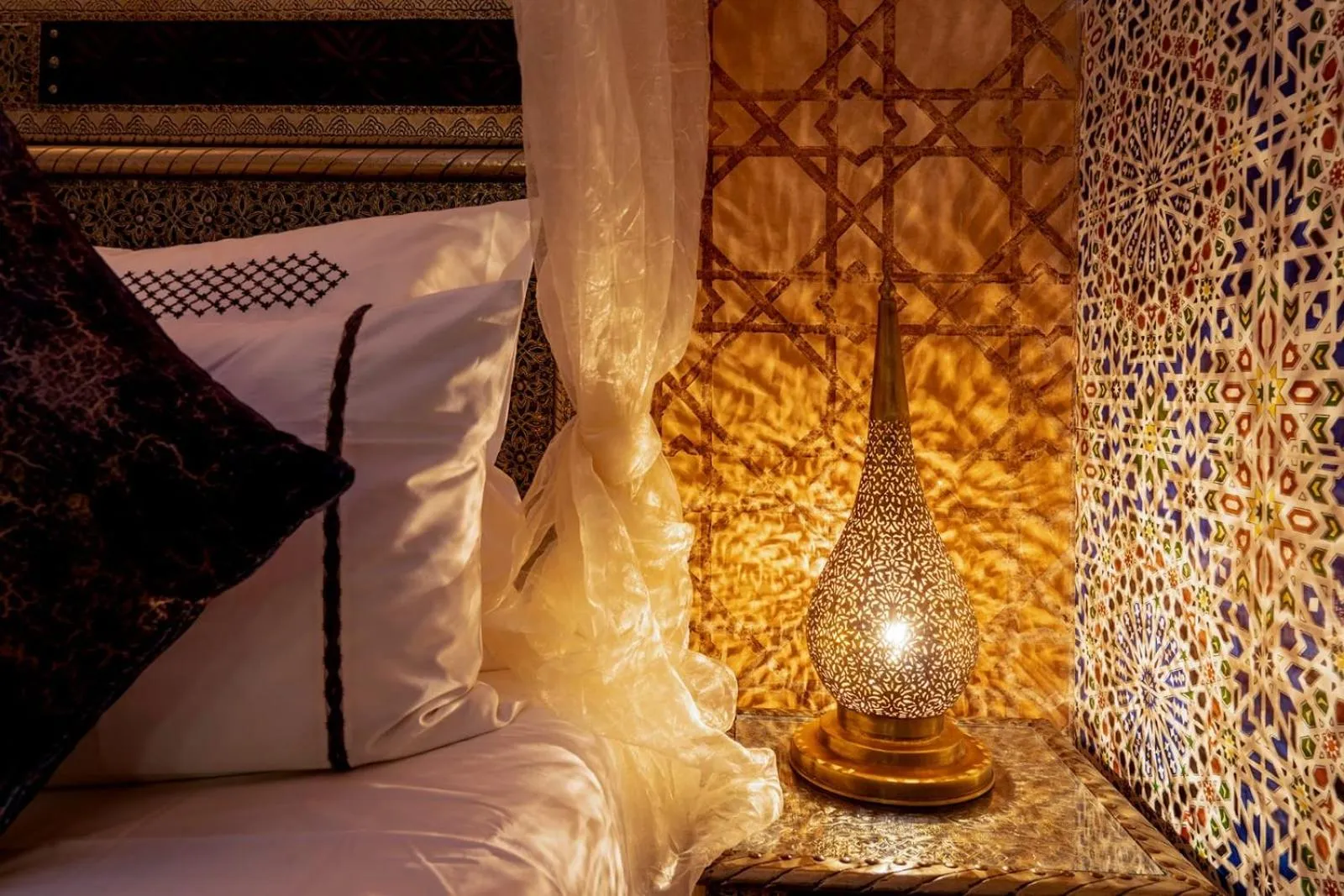 Bed in Riad Rêves D'orient & Spa