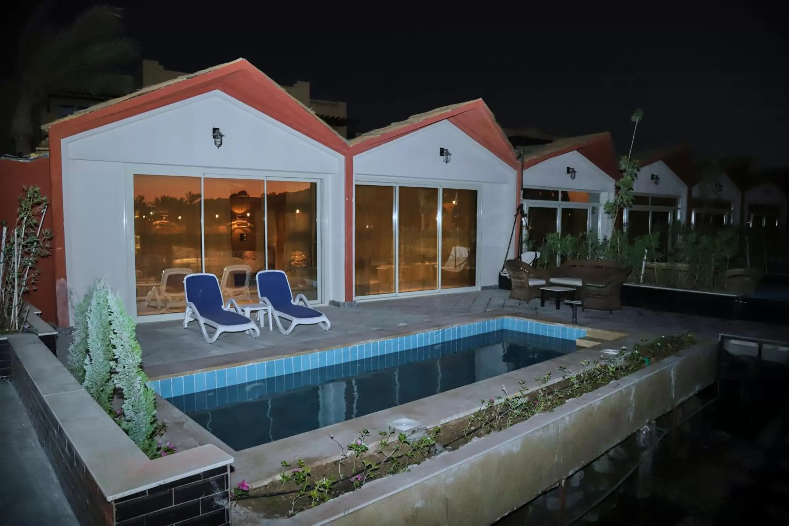 Night, Swimming Pool in Panorama Bungalows Resort El Gouna