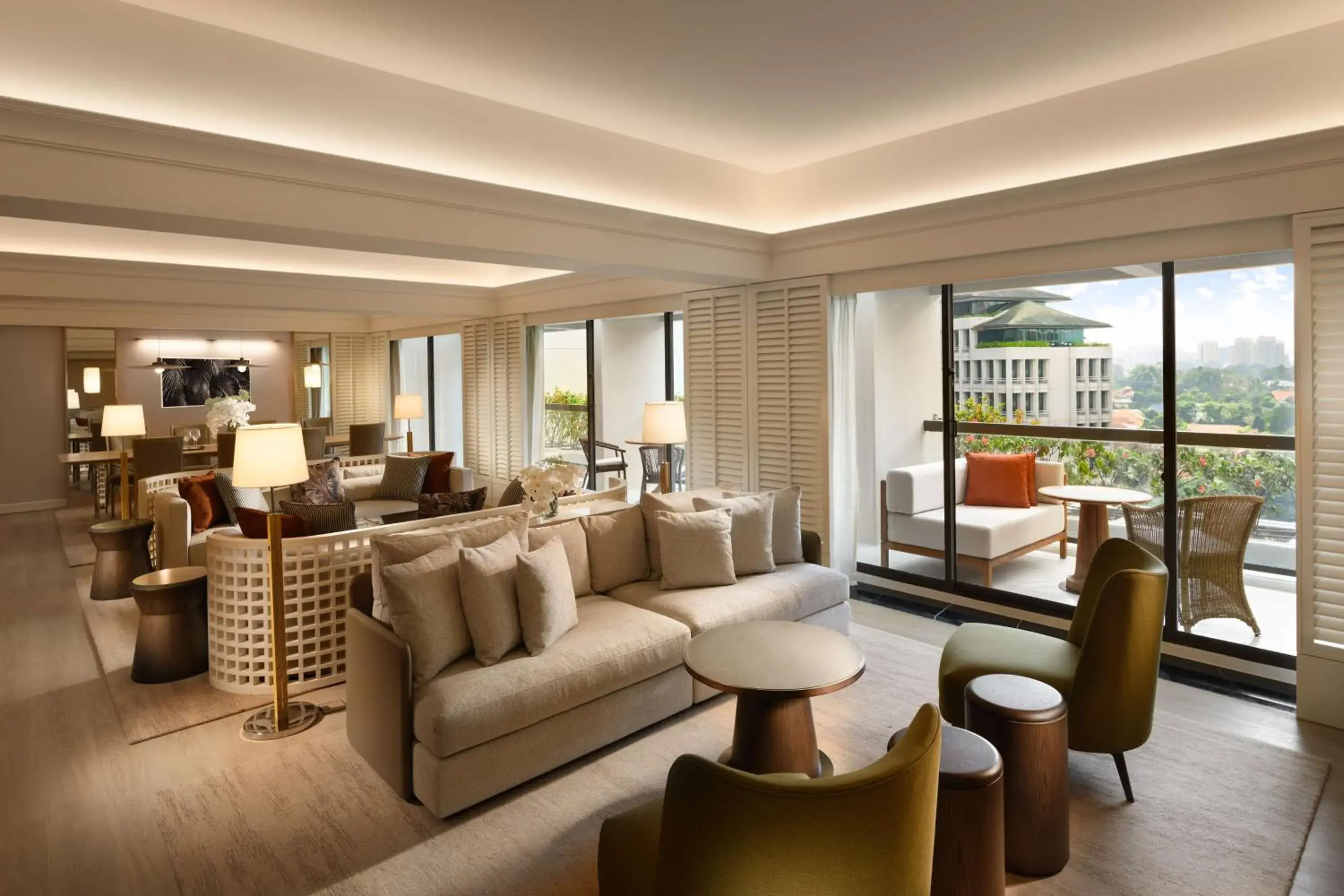 Living room, Seating Area in Conrad Singapore Orchard