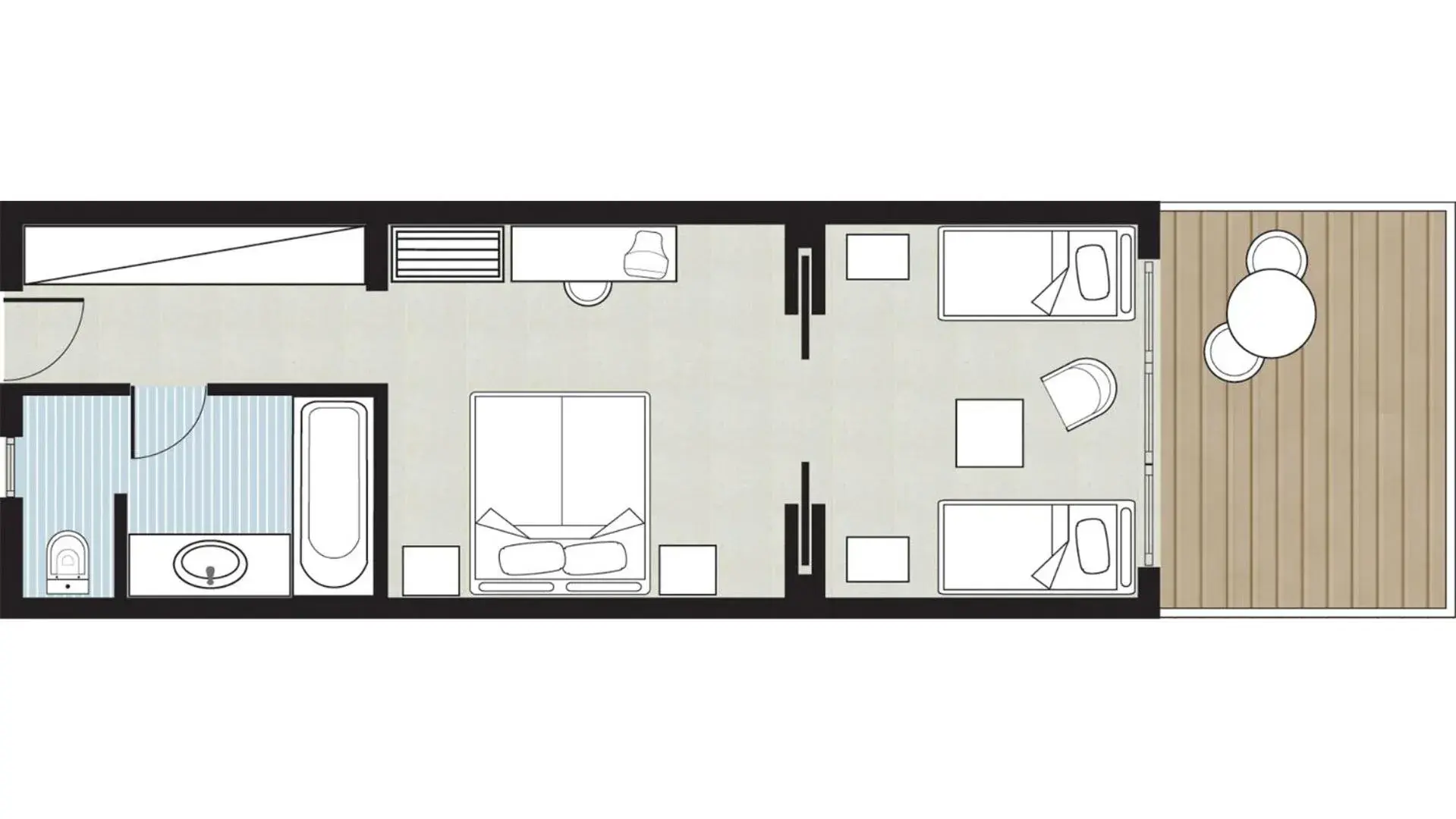 Bedroom, Floor Plan in Grecotel Marine Palace & Aqua Park