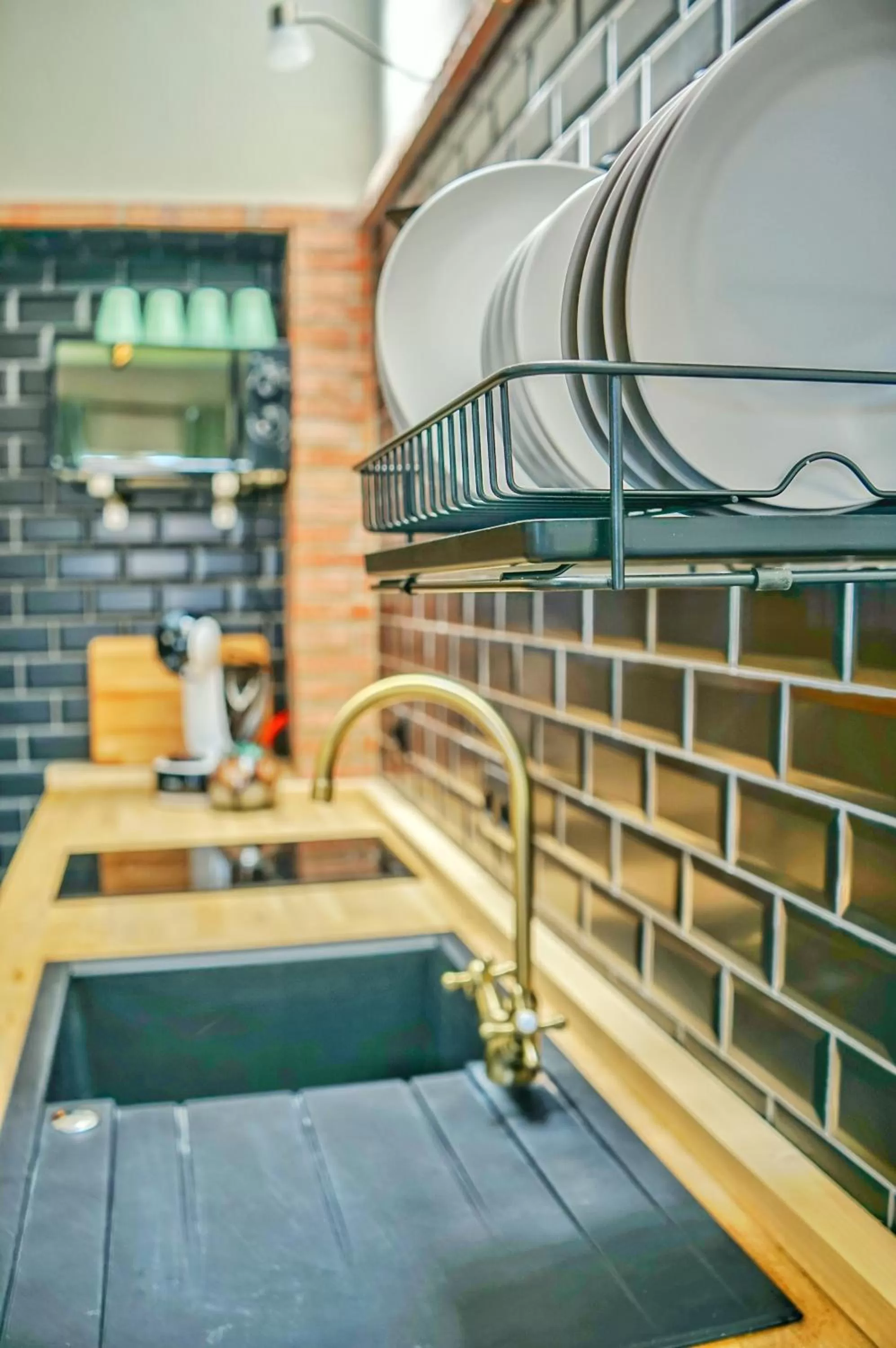 Kitchen or kitchenette in Hotel Posada de las Cuevas