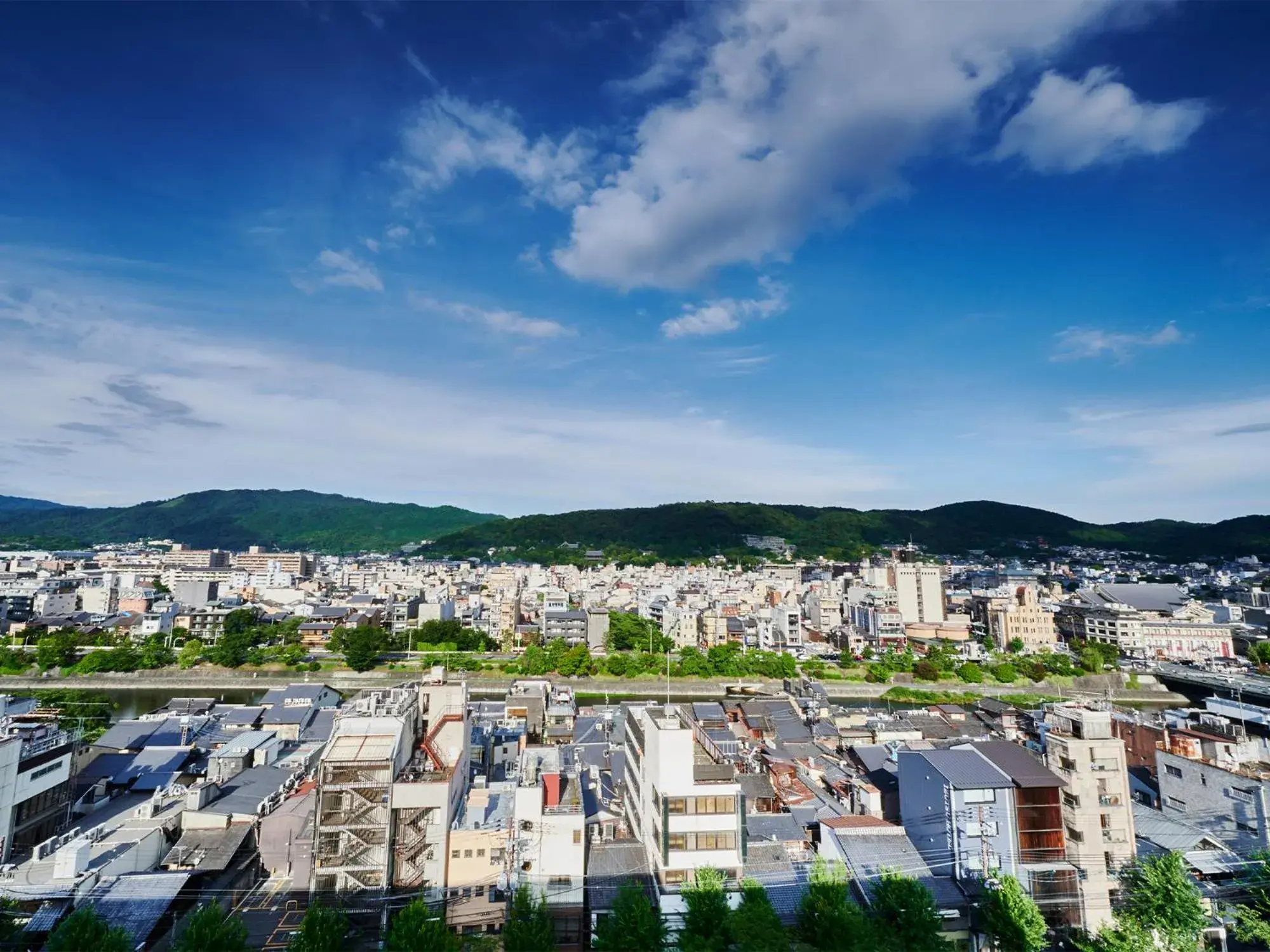 Natural landscape, Bird's-eye View in The Gate Hotel Kyoto Takasegawa by Hulic