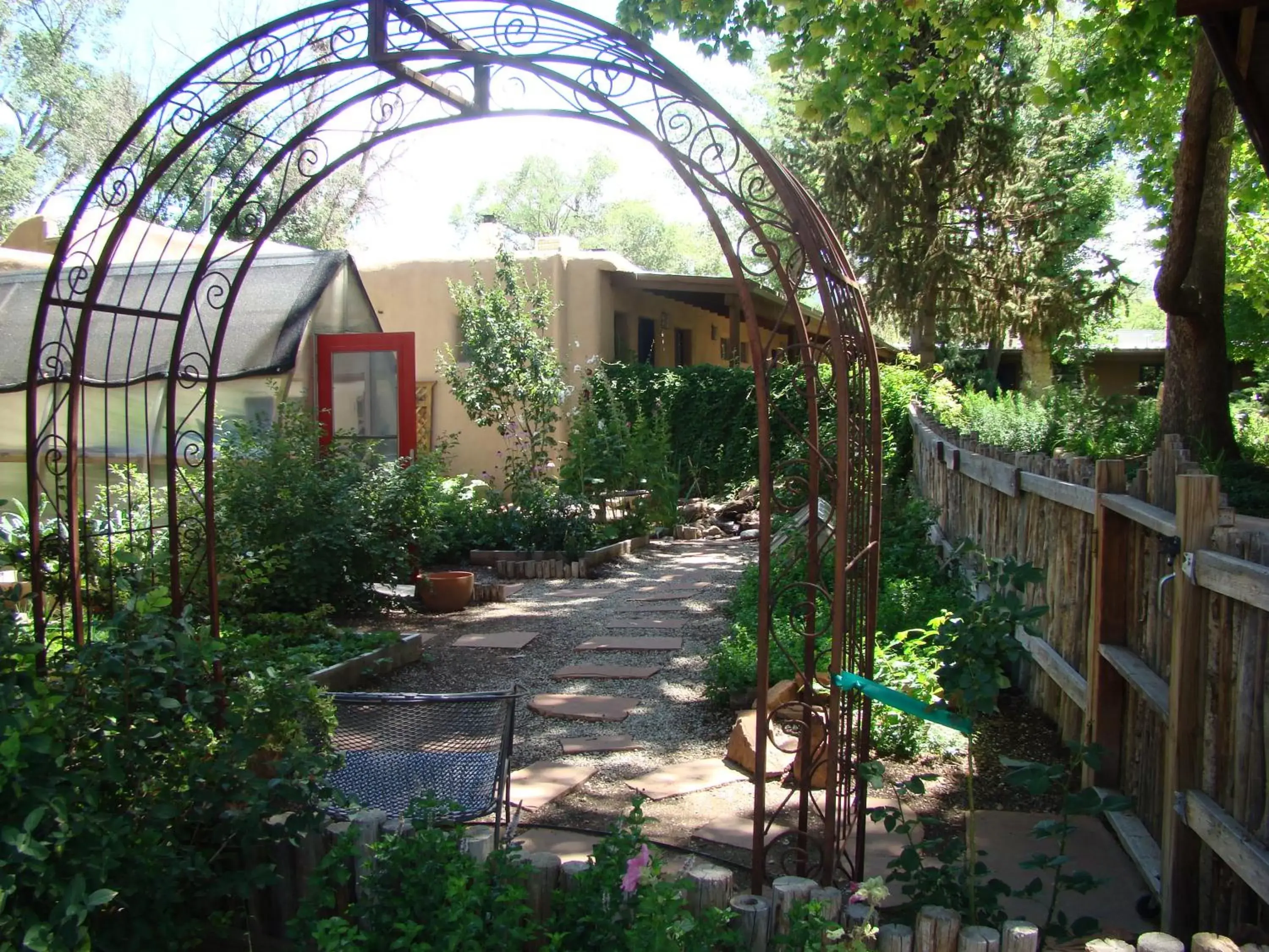 Garden, Property Building in The Historic Taos Inn