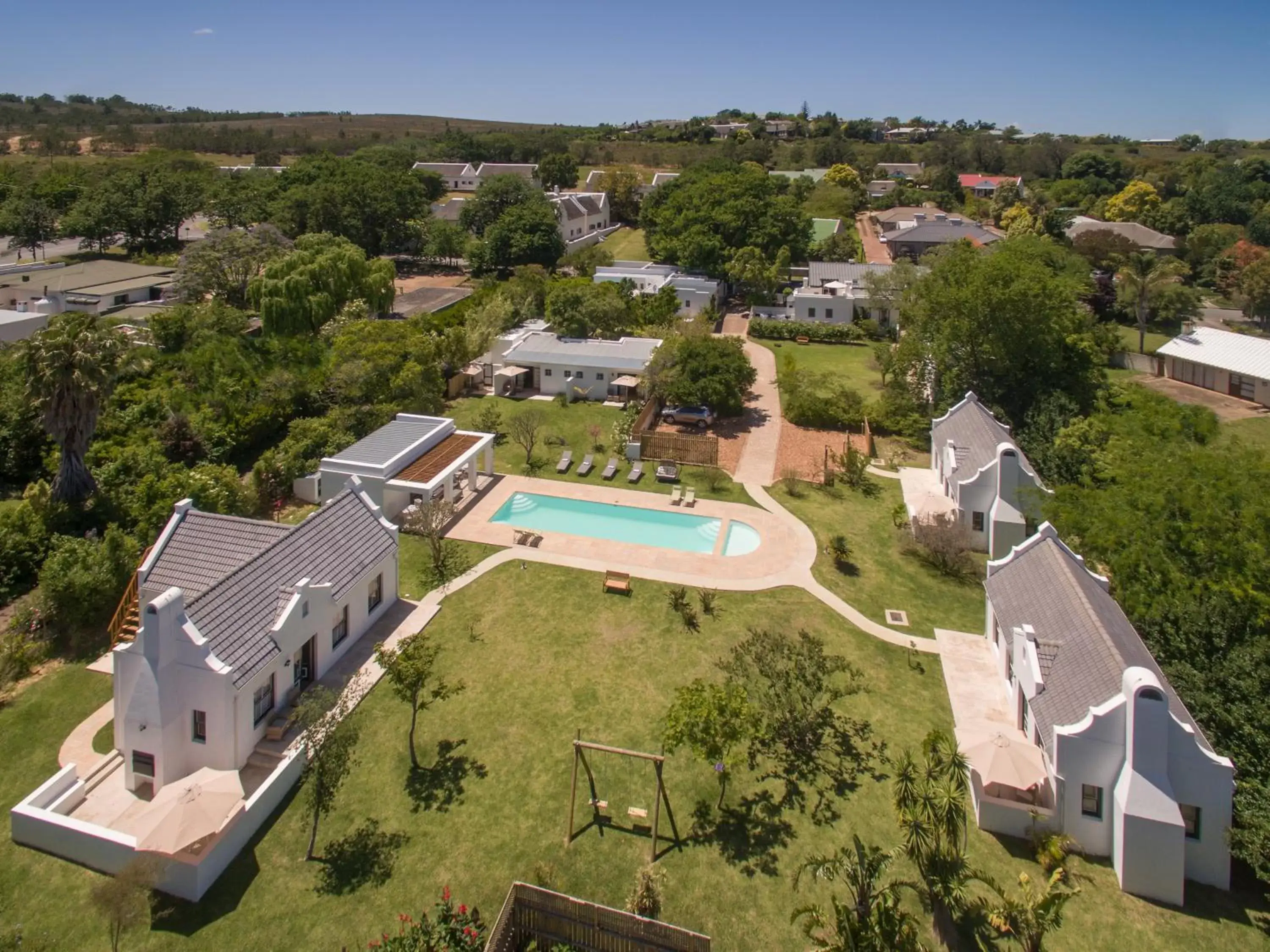 Pool view, Bird's-eye View in Hotel Roosje van de Kaap