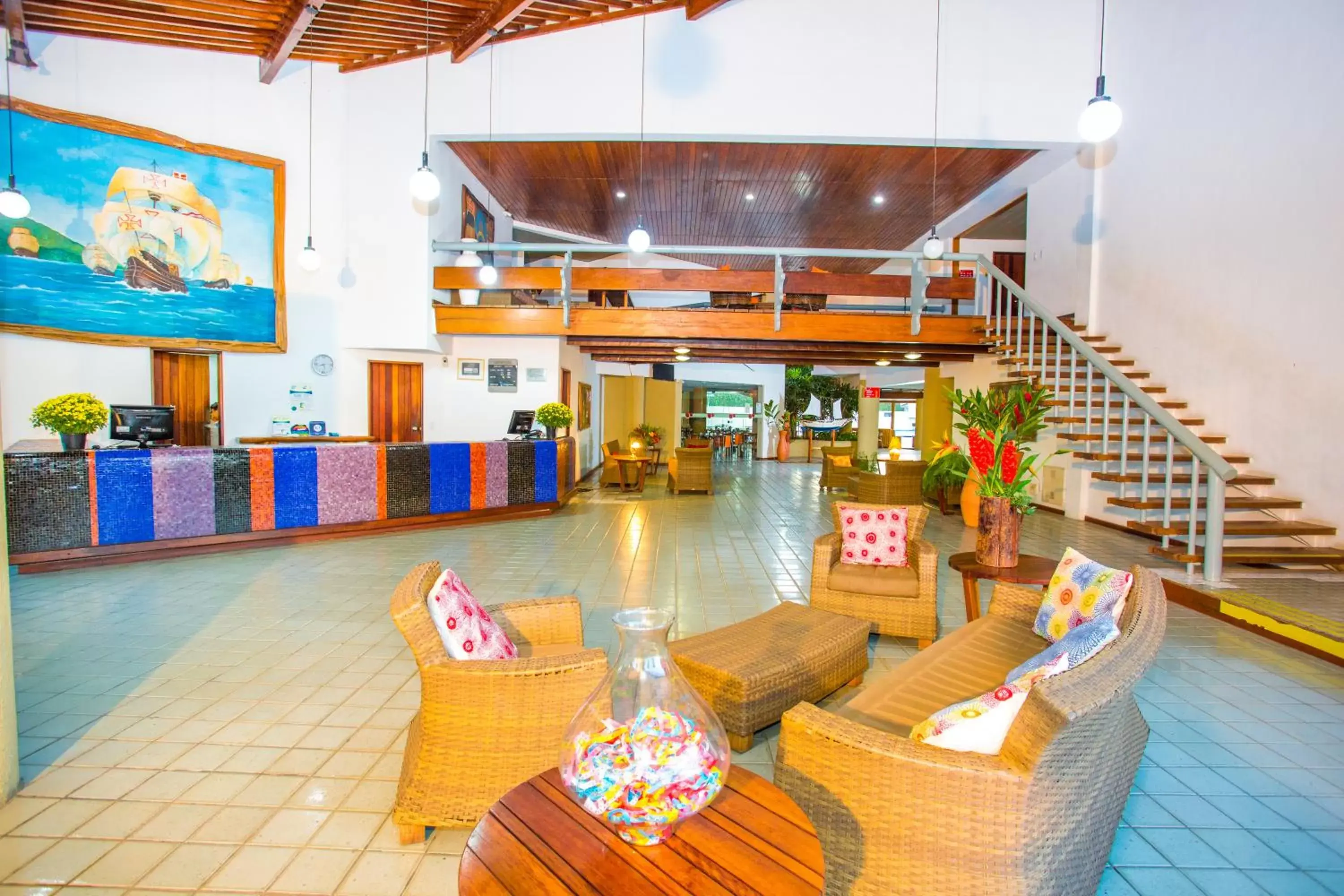 Lobby or reception in Monte Pascoal Praia Hotel