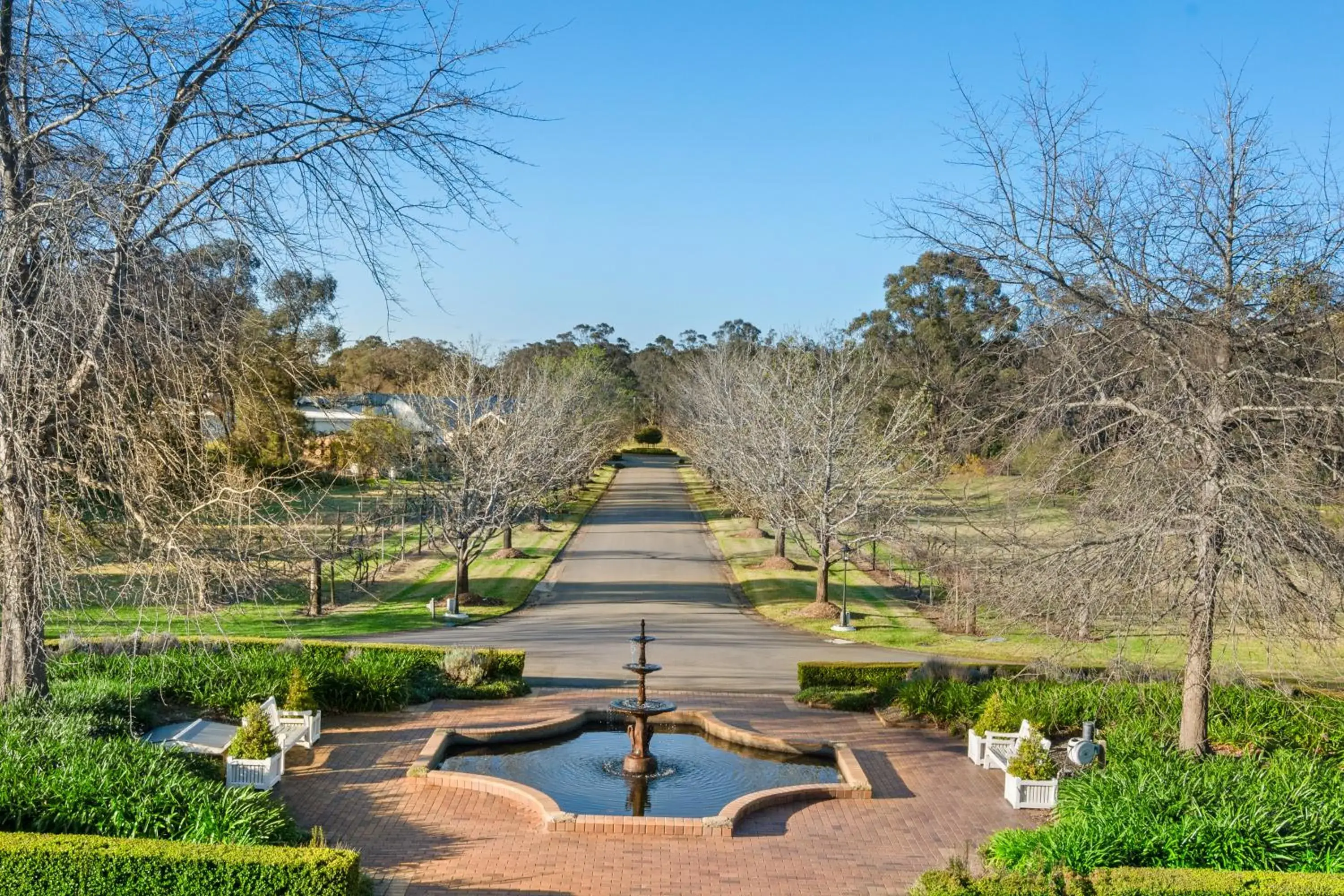 Garden view in The Convent Hunter Valley