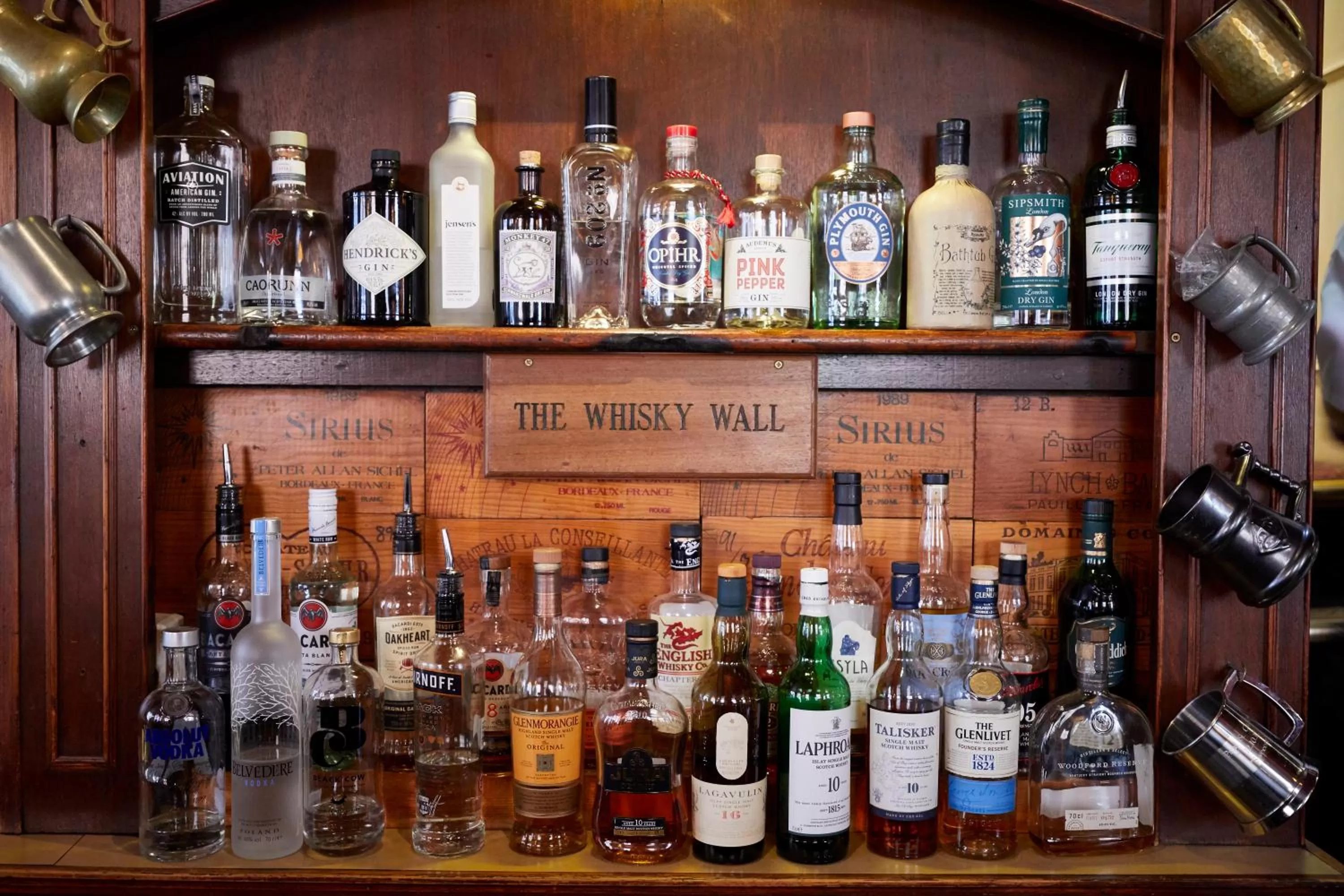 Alcoholic drinks in Wykeham Arms