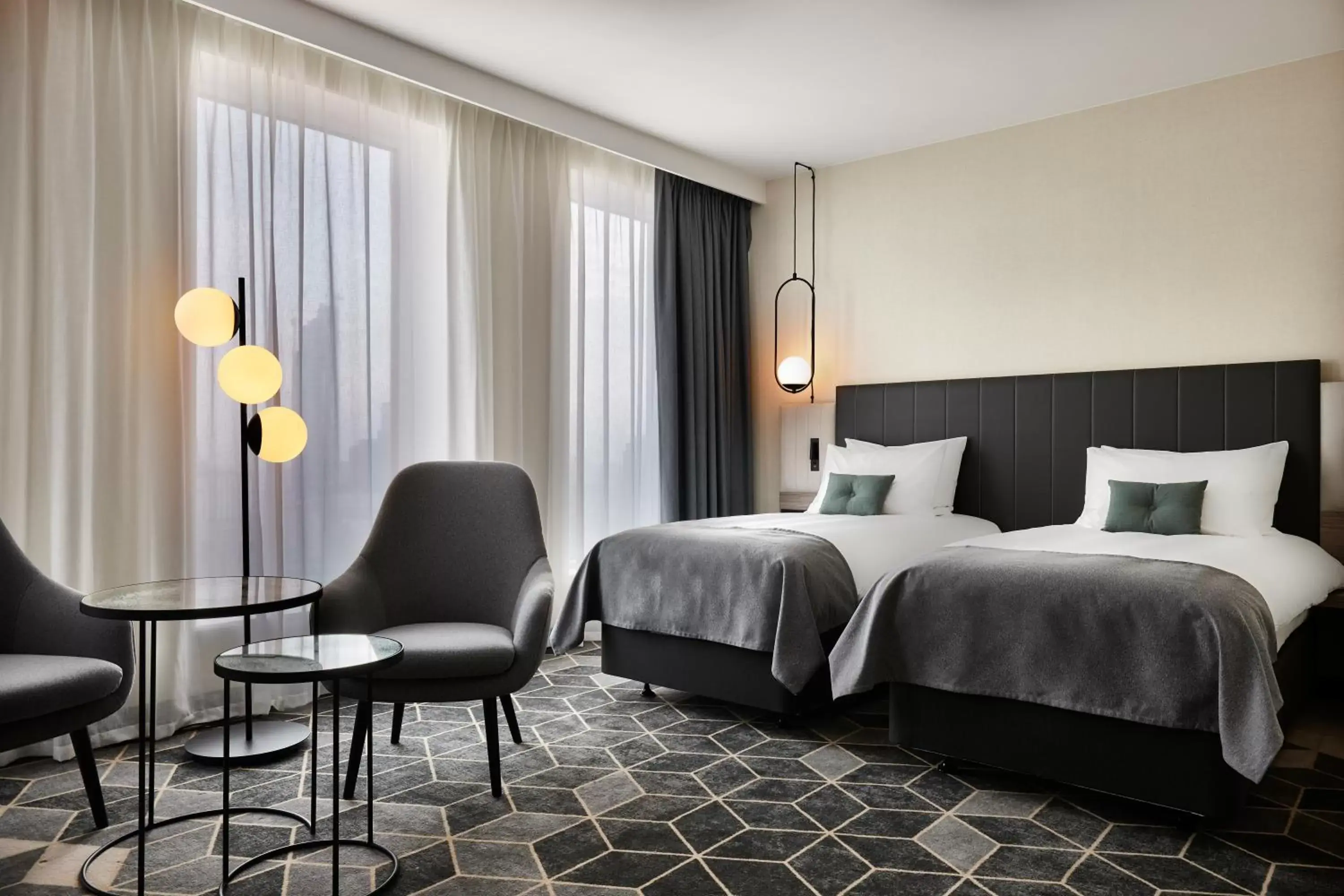 Bed in Crowne Plaza - Warsaw - The HUB, an IHG Hotel