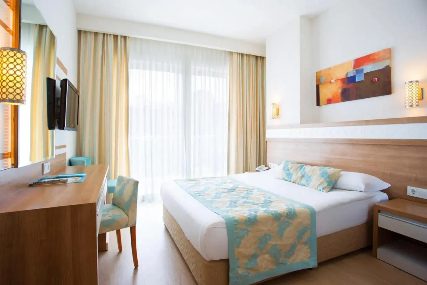 Bed in Merve Sun Hotel & SPA