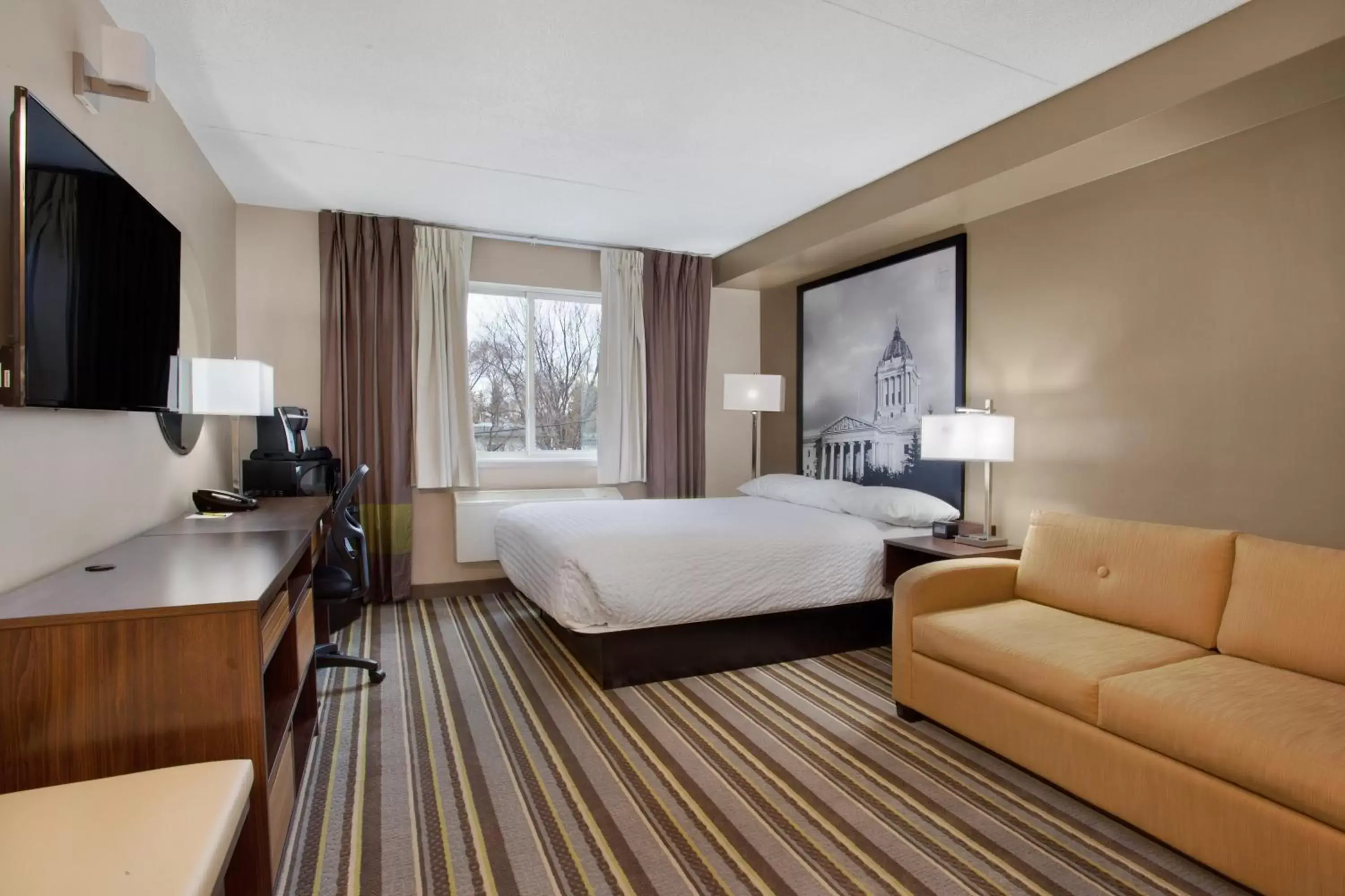 Bed in Super 8 by Wyndham Winnipeg West