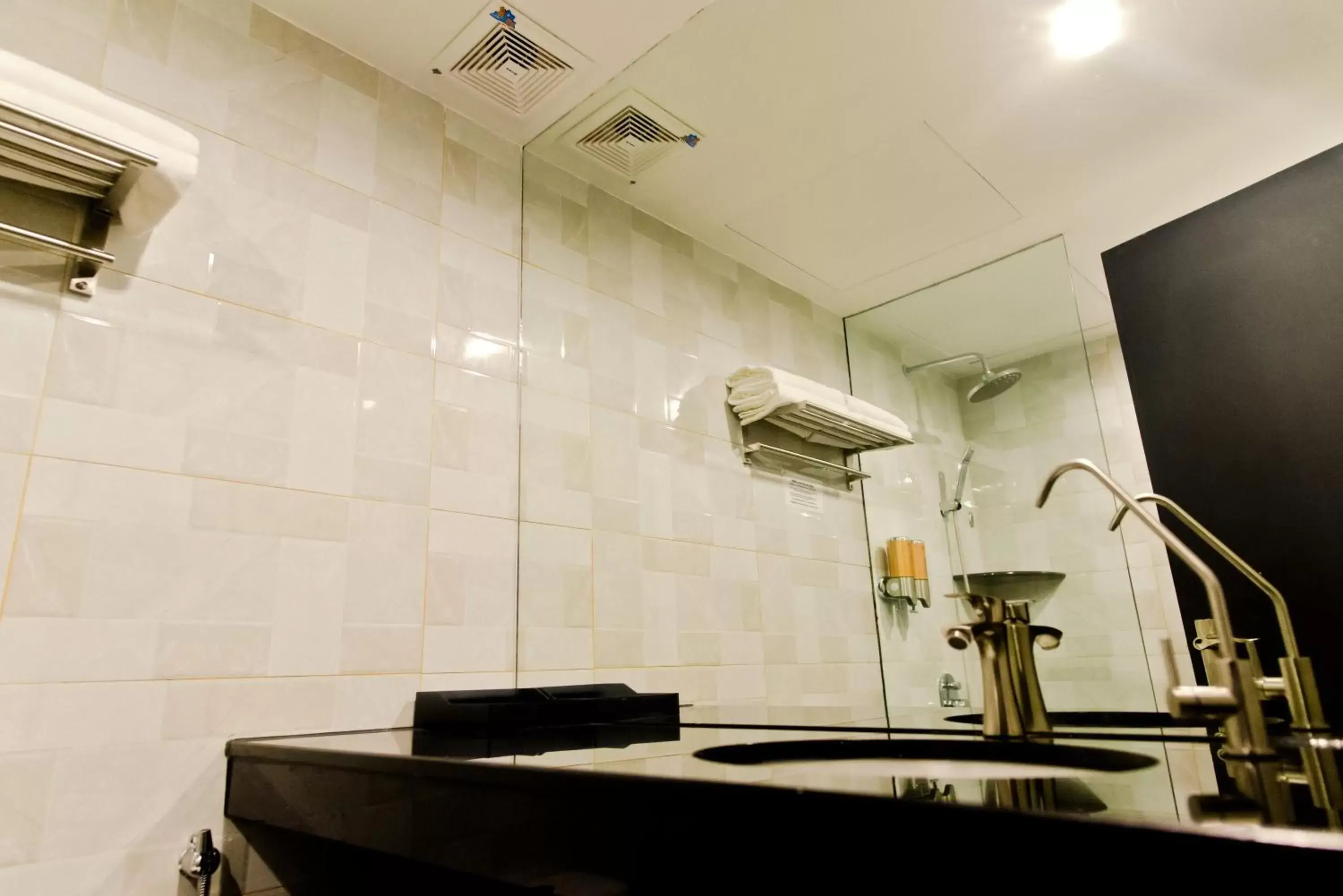 Bathroom, Kitchen/Kitchenette in Mercury Boutique Hotel