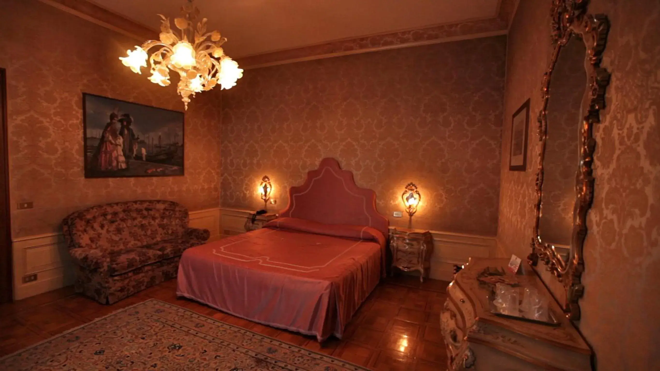 Bedroom, Bed in Park Hotel Villa Giustinian