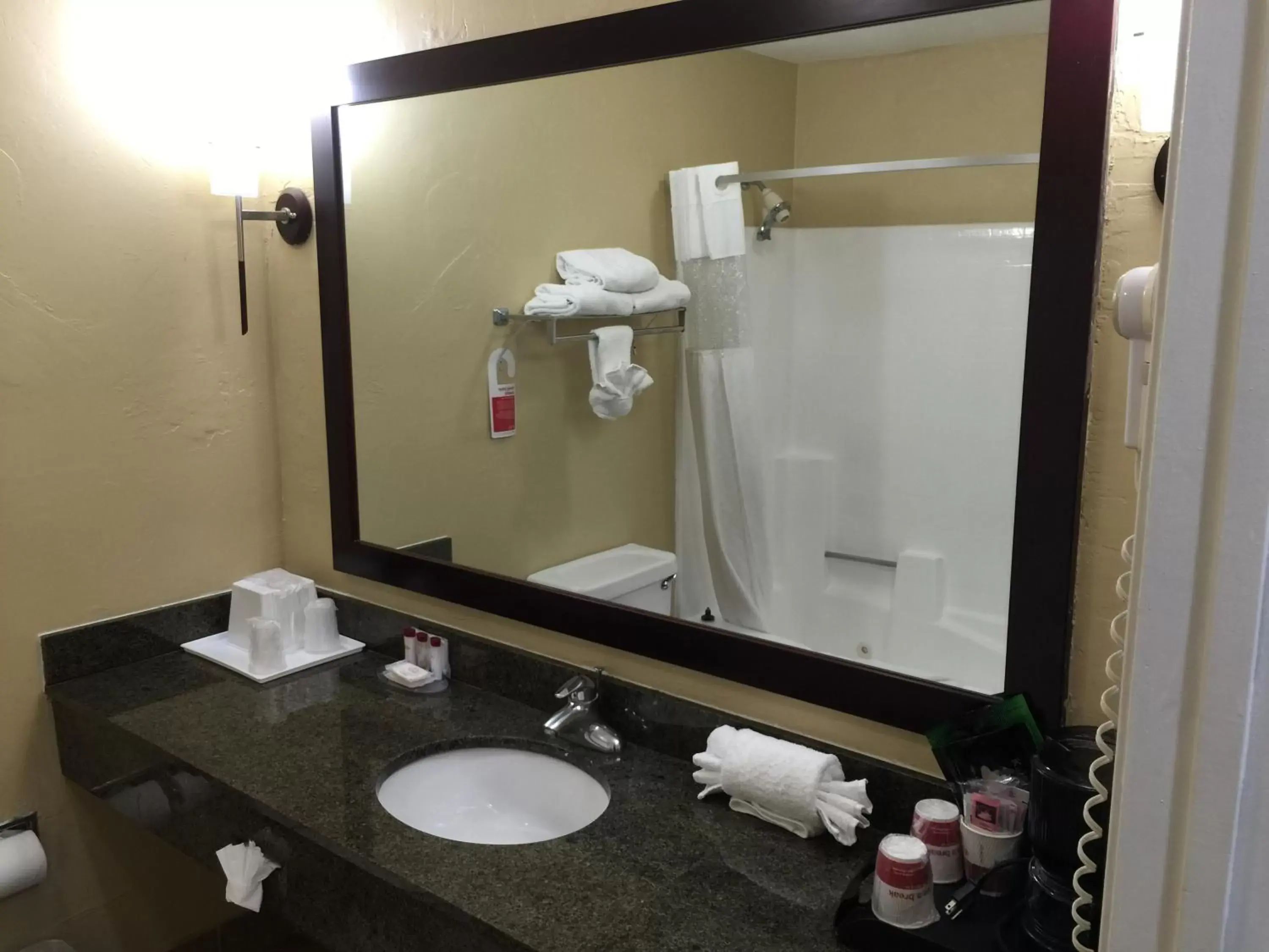 Bathroom in Ramada by Wyndham San Diego Poway Miramar